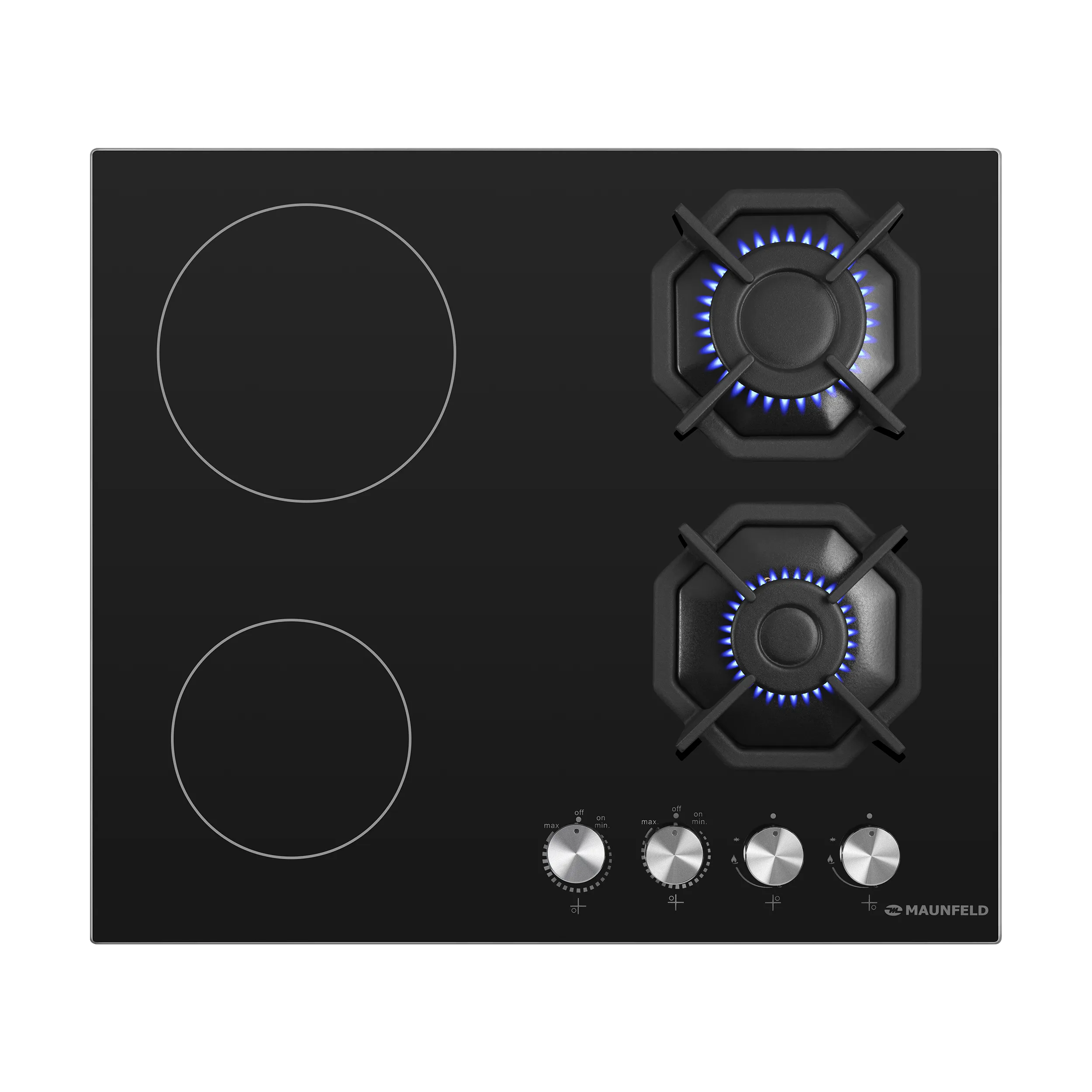 Комбинированная варочная панель MAUNFELD EEHG.642VC.2CB/KG Черный Комбинированная варочная панель MAUNFELD EEHG.642VC.2CB/KG Черный