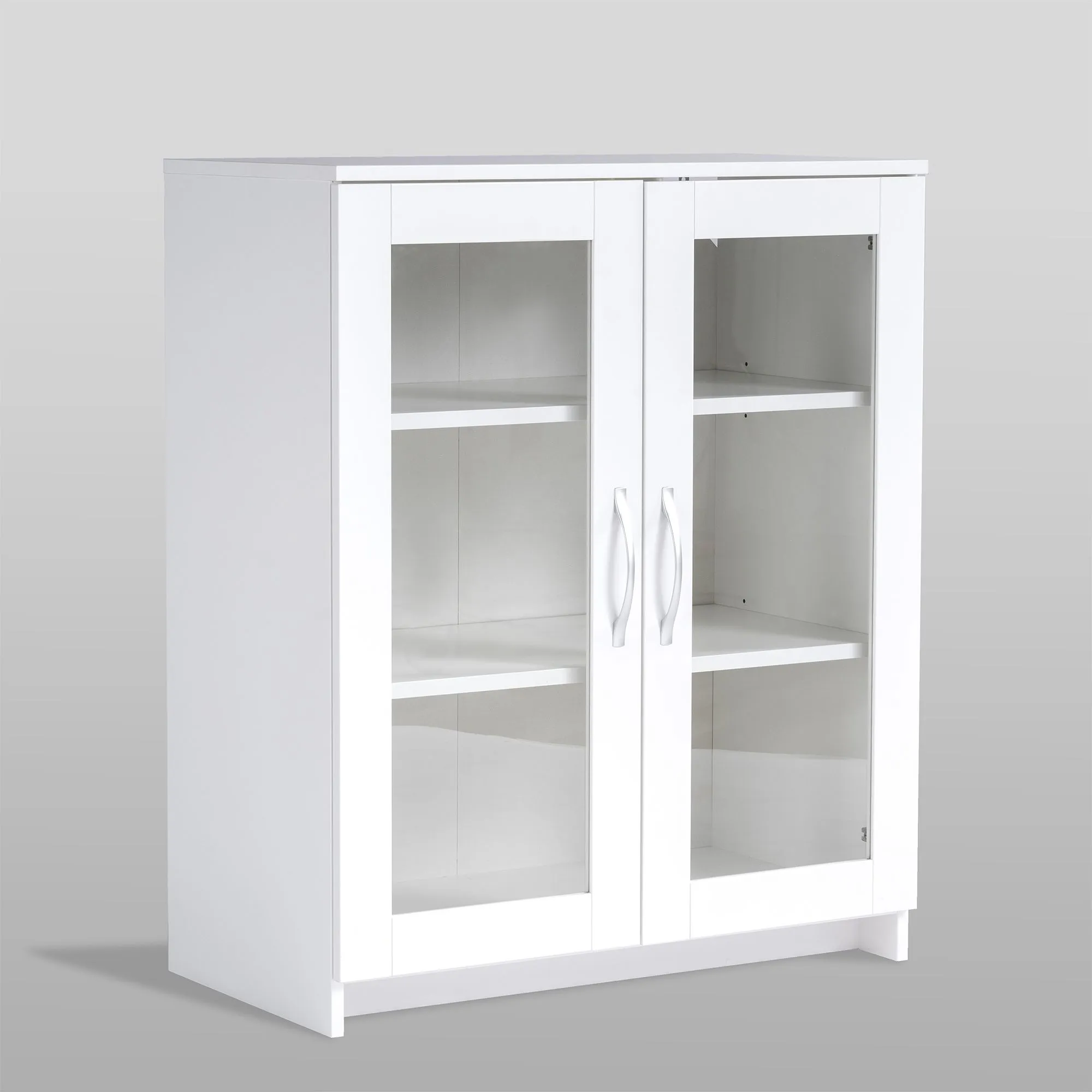 2.02.03.360.1 СИРИУС тумба 2 двери со стеклом 78х95 белая RU 2.02.03.360.1 СИРИУС тумба 2 двери со стеклом 78х95 белая RU