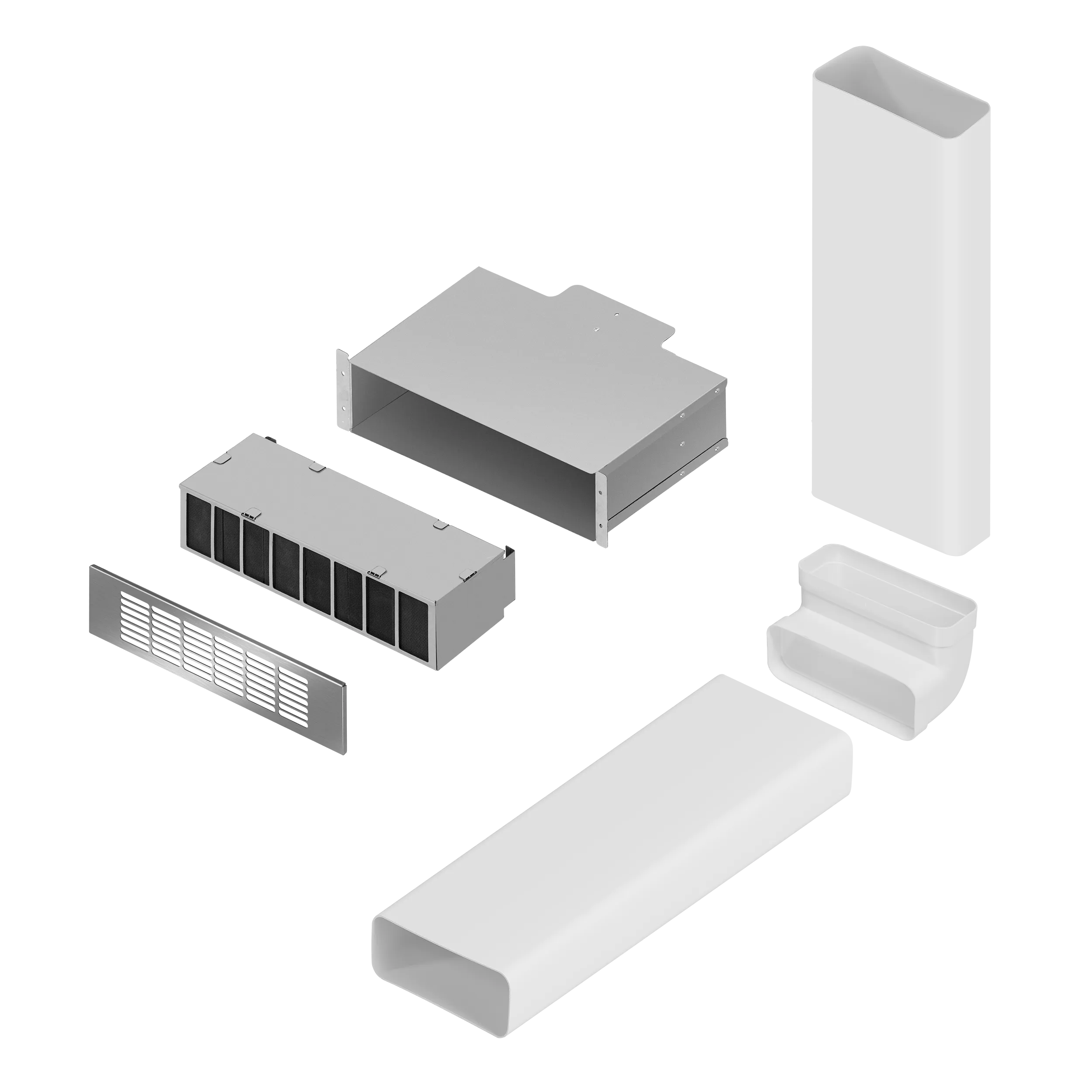 Комплект воздуховодов MAUNFELD MIDS604 с фильтром CF312MW (для ПАНЕЛИ MIHC604SF2BK) Белый