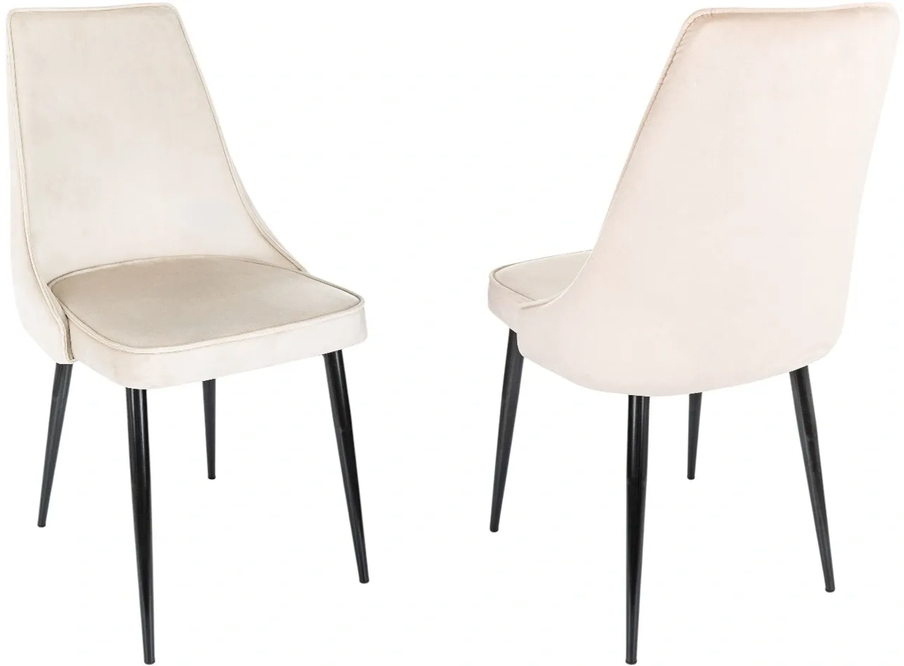 Стул для дома Бюрократ CH-K4_2 комплект 2шт бежевый Holland 06 металл черный на ножках (CH-K4_1/HL07_2) Стул для дома Бюрократ CH-K4_2 комплект 2шт бежевый Holland 06 металл черный на ножках (CH-K4_1/HL07_2)