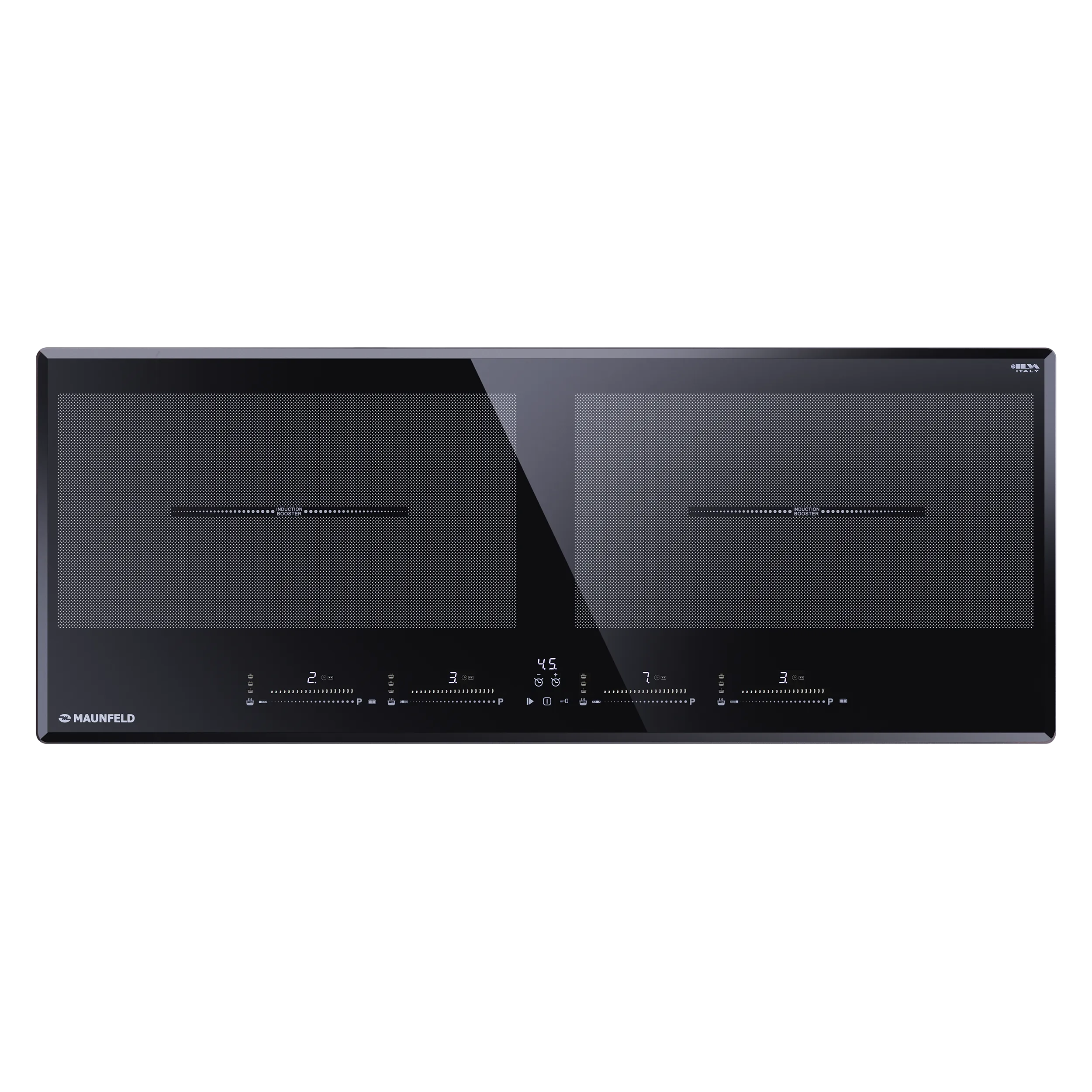 Индукционная варочная панель с двумя Flex Zone и Booster MAUNFELD CVI904SFLBK LUX Черный