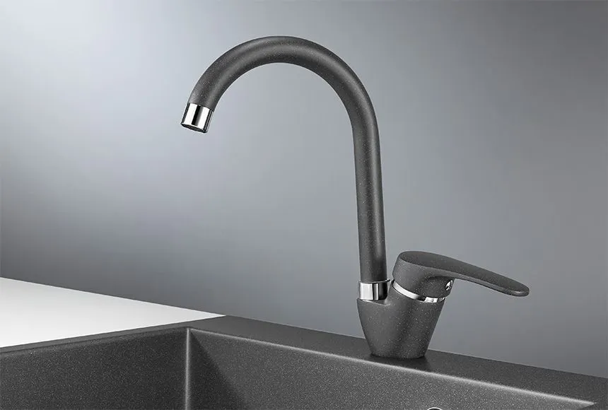 1024, ГРАФИТ (ЧЁРНО-СЕРЫЙ), СМЕСИТЕЛЬ КУХОННЫЙ 1024, ГРАФИТ (ЧЁРНО-СЕРЫЙ), СМЕСИТЕЛЬ КУХОННЫЙ