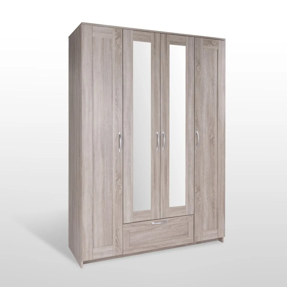 2.02.01.520.3 СИРИУС шкаф 4 двери и 1 ящик 156х59х220 сонома RU (с 2 зеркалами) 2.02.01.520.3 СИРИУС шкаф 4 двери и 1 ящик 156х59х220 сонома RU (с 2 зеркалами)