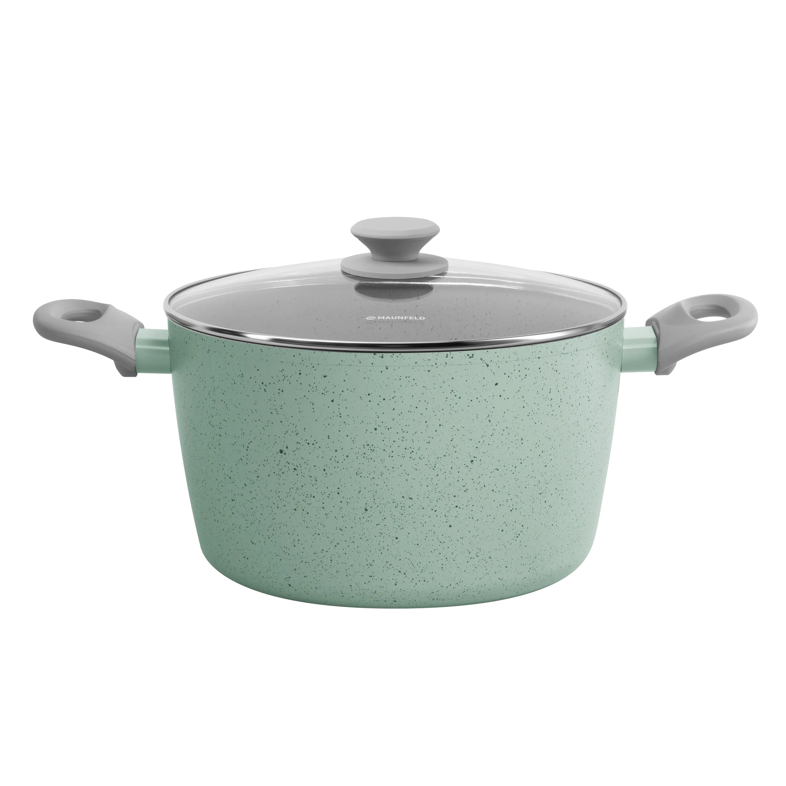 Кастрюля MAUNFELD HELGA MCS57FA05FS из кованого алюминия со стеклянной крышкой, 24 см, 5,7 л. Фисташковый Кастрюля MAUNFELD HELGA MCS57FA05FS из кованого алюминия со стеклянной крышкой, 24 см, 5,7 л. Фисташковый