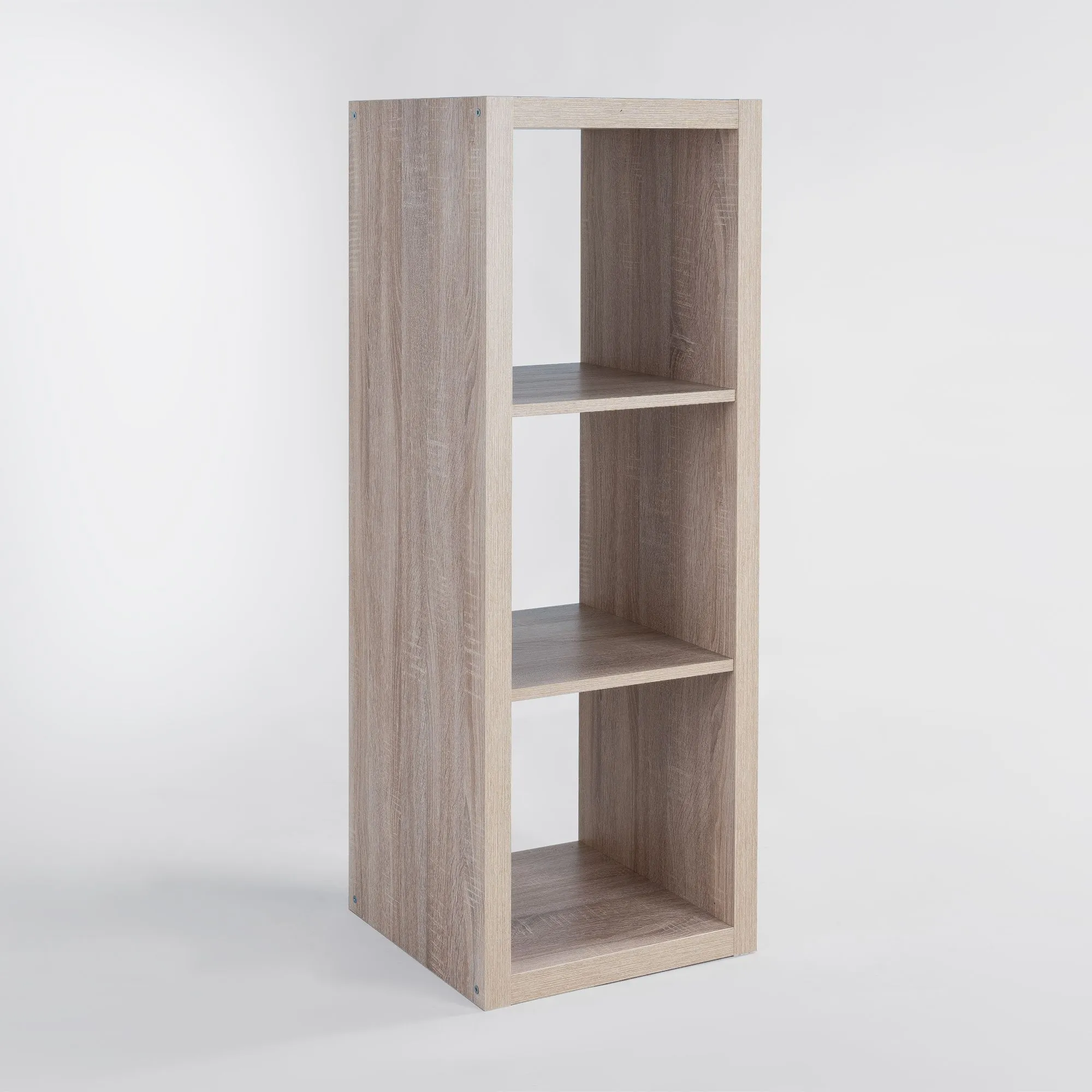 S00616 Фора 3 стеллаж 112х41х38, дуб беленый