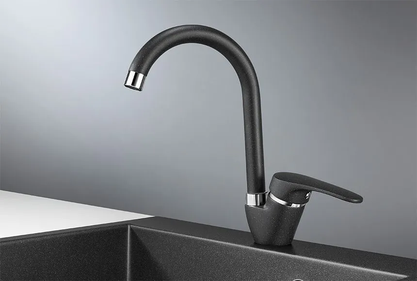 1024, ЧЁРНЫЙ, СМЕСИТЕЛЬ КУХОННЫЙ 1024, ЧЁРНЫЙ, СМЕСИТЕЛЬ КУХОННЫЙ