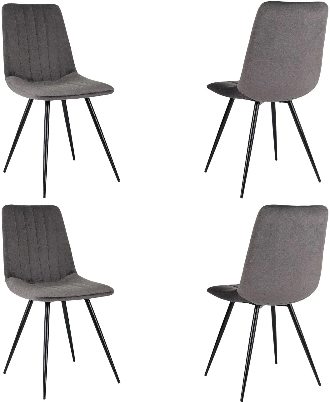 Стул для дома Бюрократ CH-K6_4 комплект 4шт Holland 18 металл черный на ножках (CH-K6_1/HL18_4) Стул для дома Бюрократ CH-K6_4 комплект 4шт Holland 18 металл черный на ножках (CH-K6_1/HL18_4)