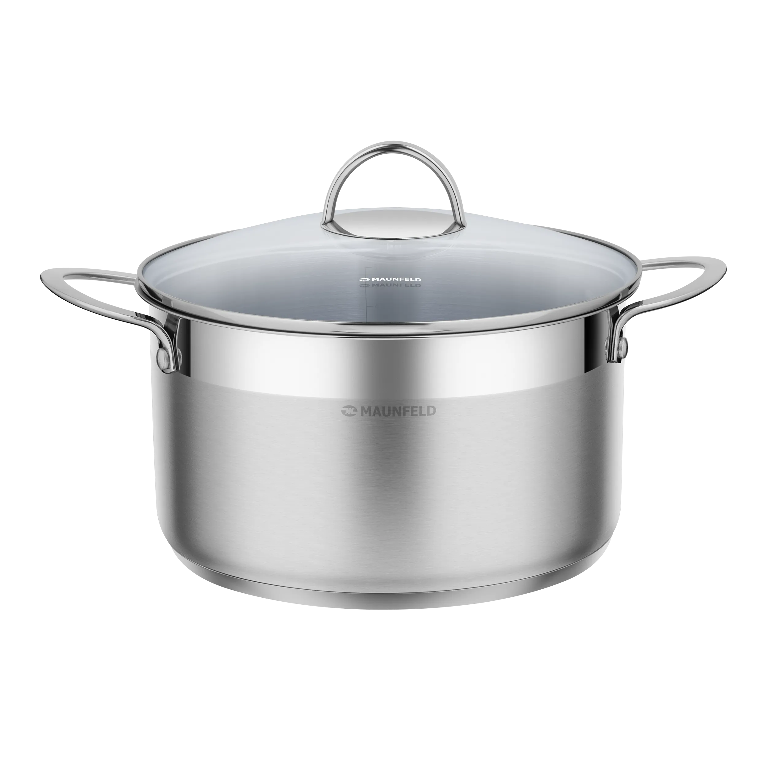 Кастрюля MAUNFELD GERDA MCS58S07 из нержавеющей стали со стеклянной крышкой, 24 см, 5,8 л. Нержавеющая сталь Кастрюля MAUNFELD GERDA MCS58S07 из нержавеющей стали со стеклянной крышкой, 24 см, 5,8 л. Нержавеющая сталь