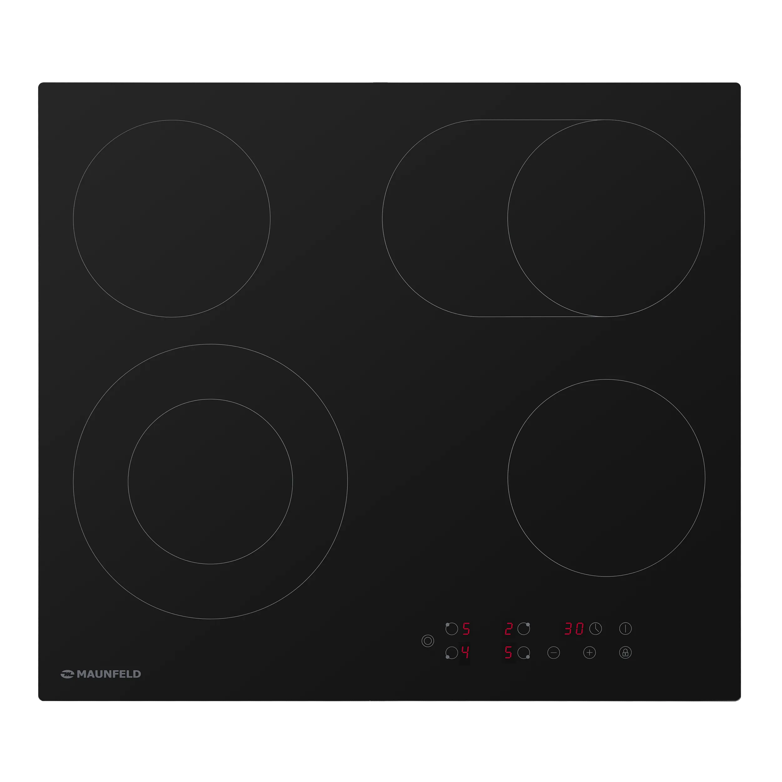 Электрическая варочная панель MAUNFELD EVCE.594.SM.D-BK Черный Электрическая варочная панель MAUNFELD EVCE.594.SM.D-BK Черный