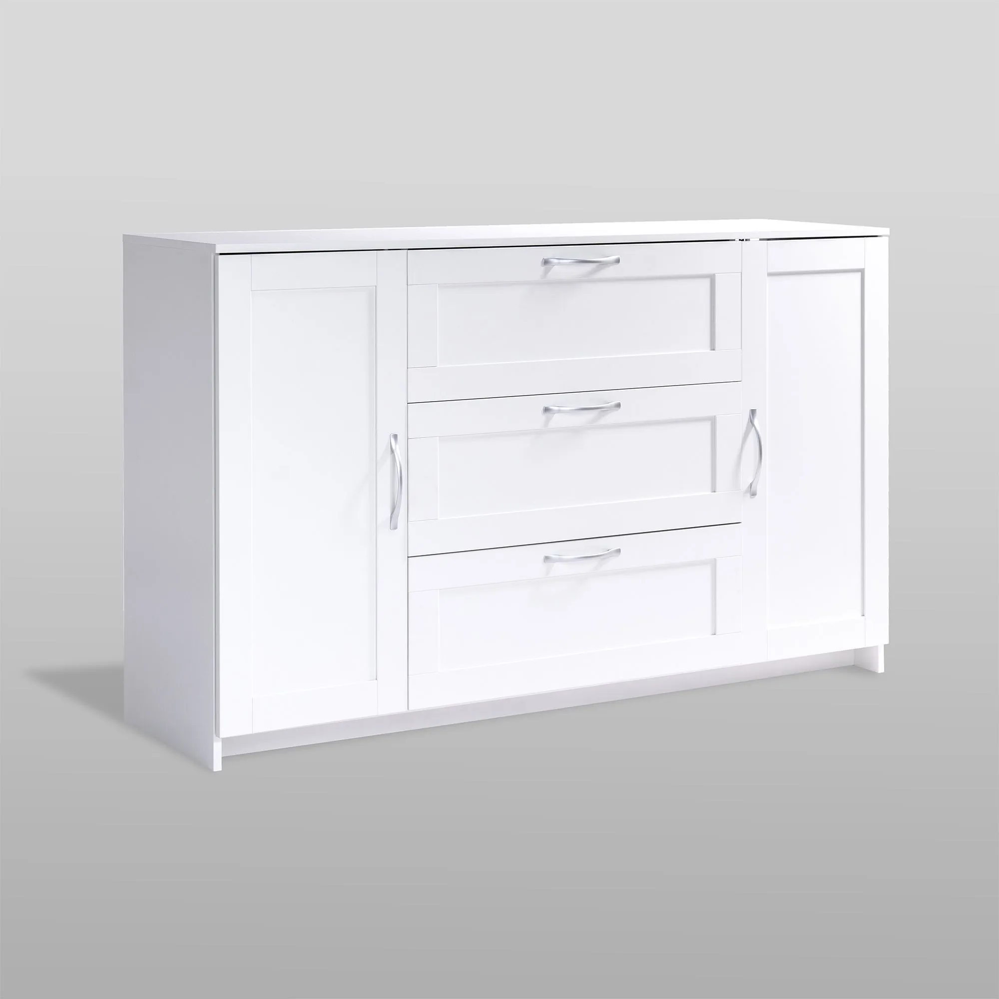 2.02.03.290.1 СИРИУС тумба 2 двери и 3 ящика 156х95 белая RU 2.02.03.290.1 СИРИУС тумба 2 двери и 3 ящика 156х95 белая RU