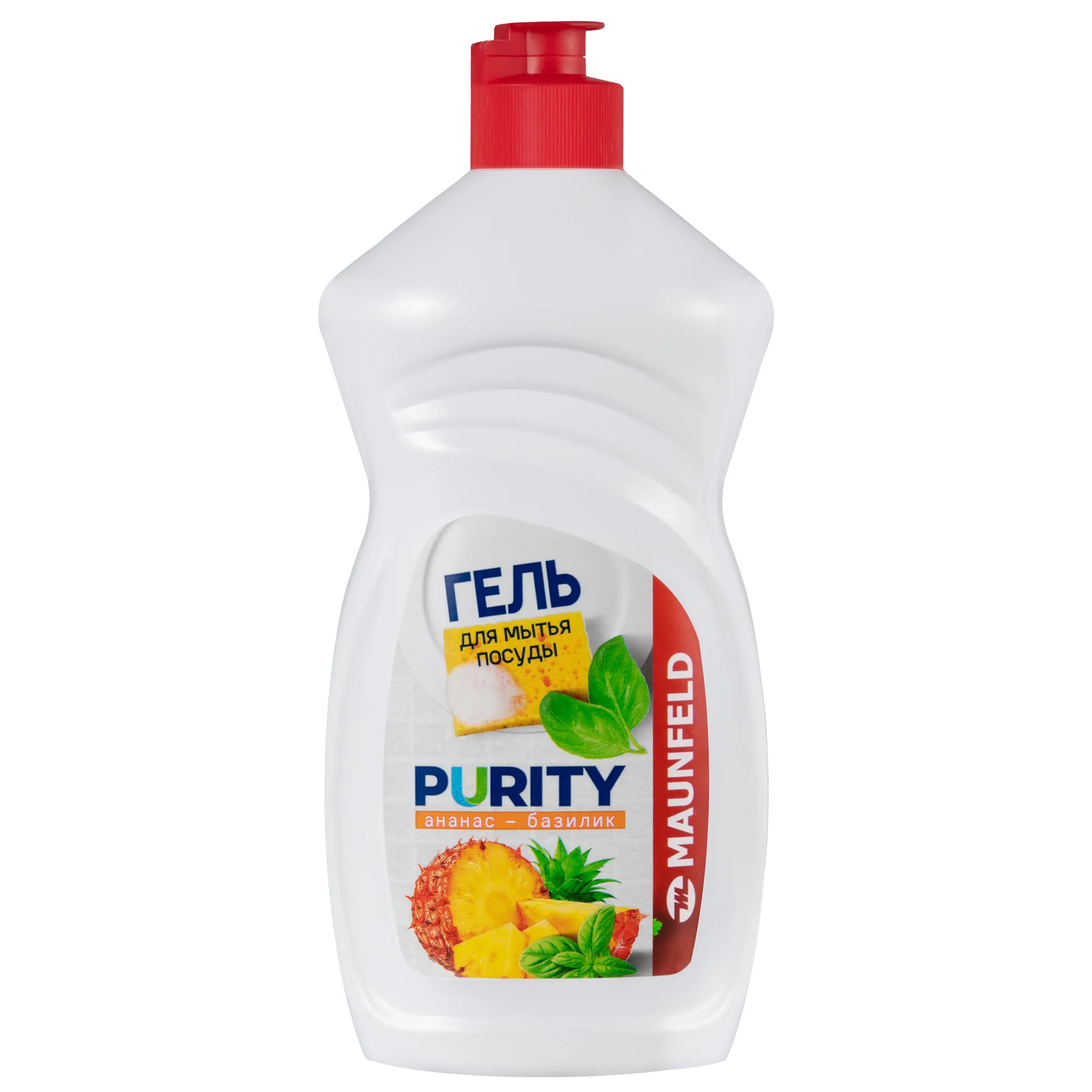 Гель для мытья посуды Maunfeld Purity Ананас и базилик 450г MDL450PF Гель для мытья посуды Maunfeld Purity Ананас и базилик 450г MDL450PF