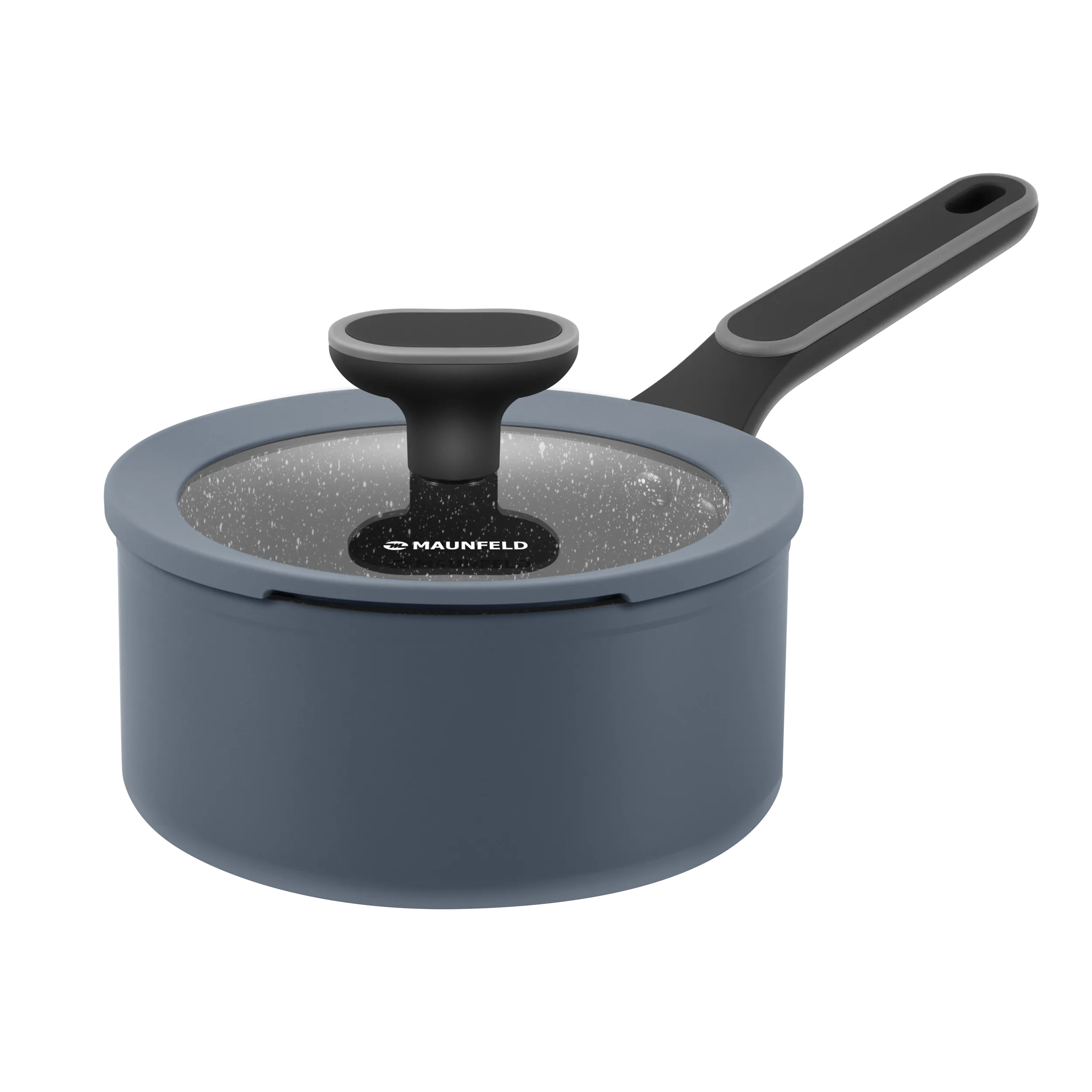 Ковш MAUNFELD FRIDA MSP15FA02DG из кованого алюминия со стеклянной крышкой, 16 см, 1,5 л. Графитовый Ковш MAUNFELD FRIDA MSP15FA02DG из кованого алюминия со стеклянной крышкой, 16 см, 1,5 л. Графитовый