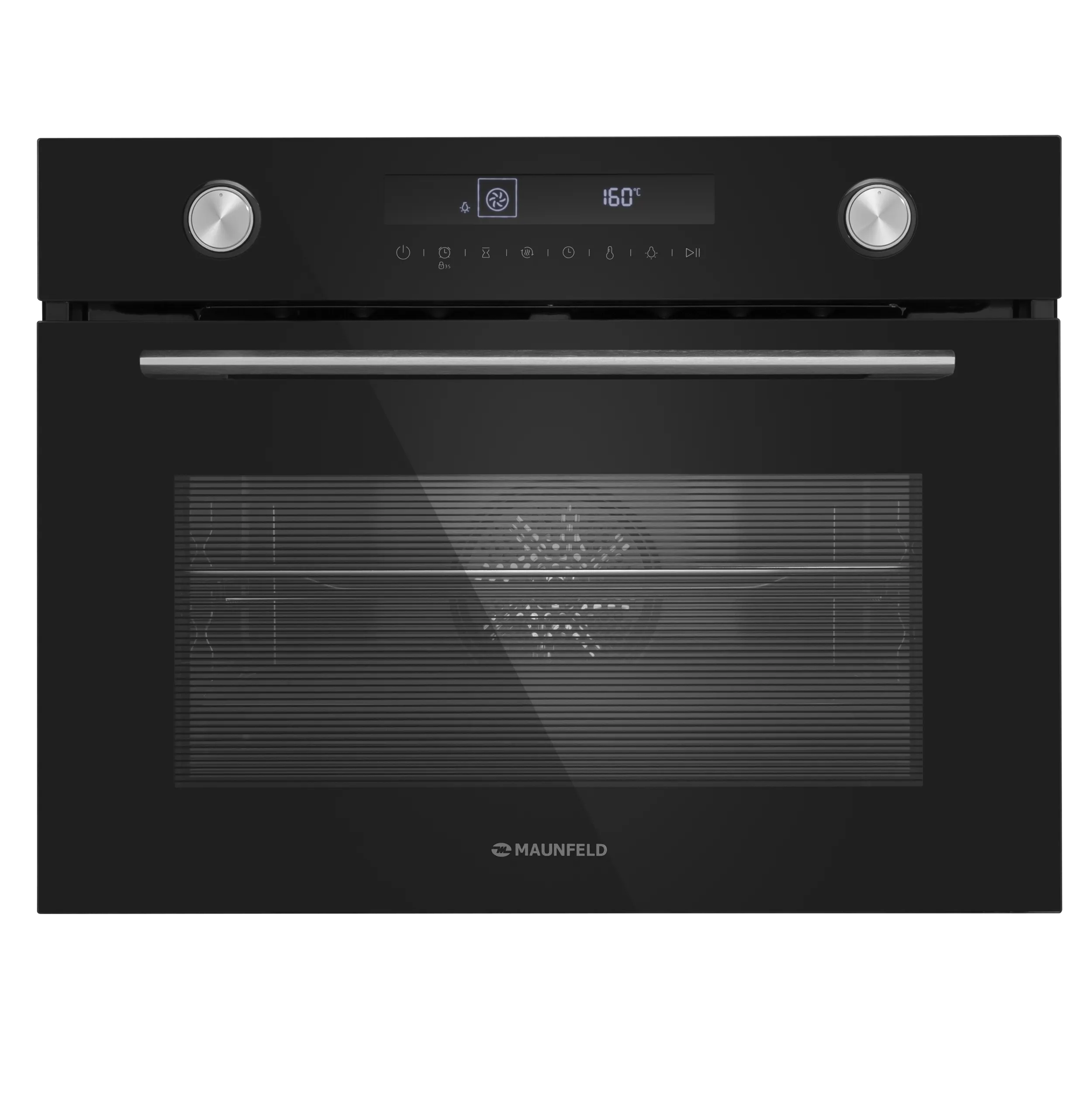 Компактный духовой шкаф электрический MAUNFELD MCMO5013MDGB Черный