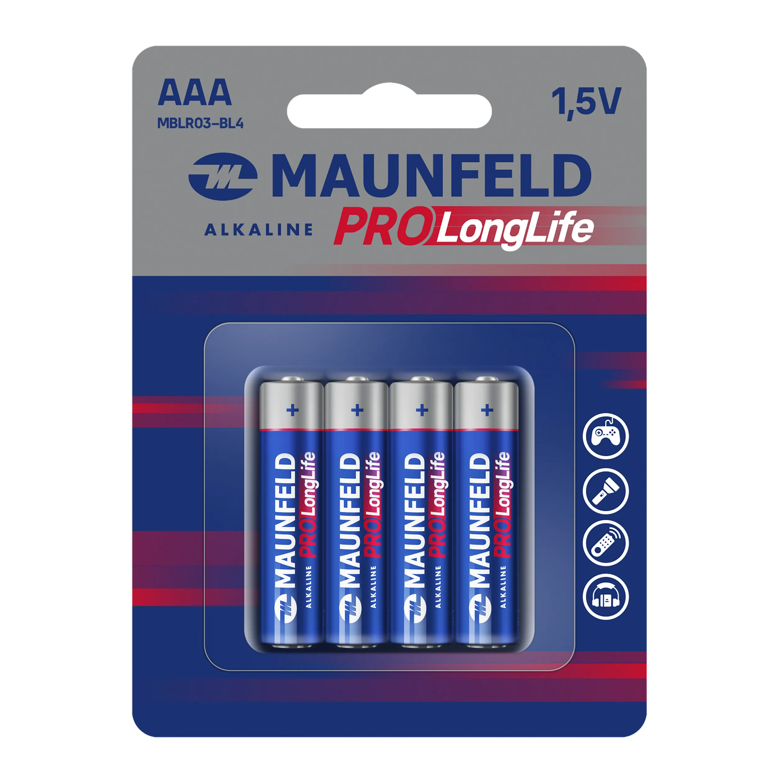 Батарейки MAUNFELD PRO Long Life Alkaline ААА(LR03) MBLR03-BL4, блистер 4 шт. Батарейки MAUNFELD PRO Long Life Alkaline ААА(LR03) MBLR03-BL4, блистер 4 шт.