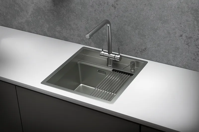 KS-5051, СТАЛЬ МАТОВАЯ , стальная кухонная мойка KITCHEN SPACE KS-5051, СТАЛЬ МАТОВАЯ , стальная кухонная мойка KITCHEN SPACE