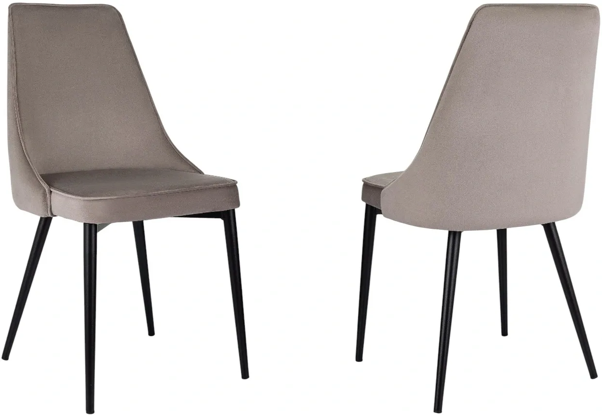 Стул для дома Бюрократ CH-K4_2 комплект 2шт т.бежевый Holland 61 металл черный на ножках (CH-K4_1/HL61_2) Стул для дома Бюрократ CH-K4_2 комплект 2шт т.бежевый Holland 61 металл черный на ножках (CH-K4_1/HL61_2)