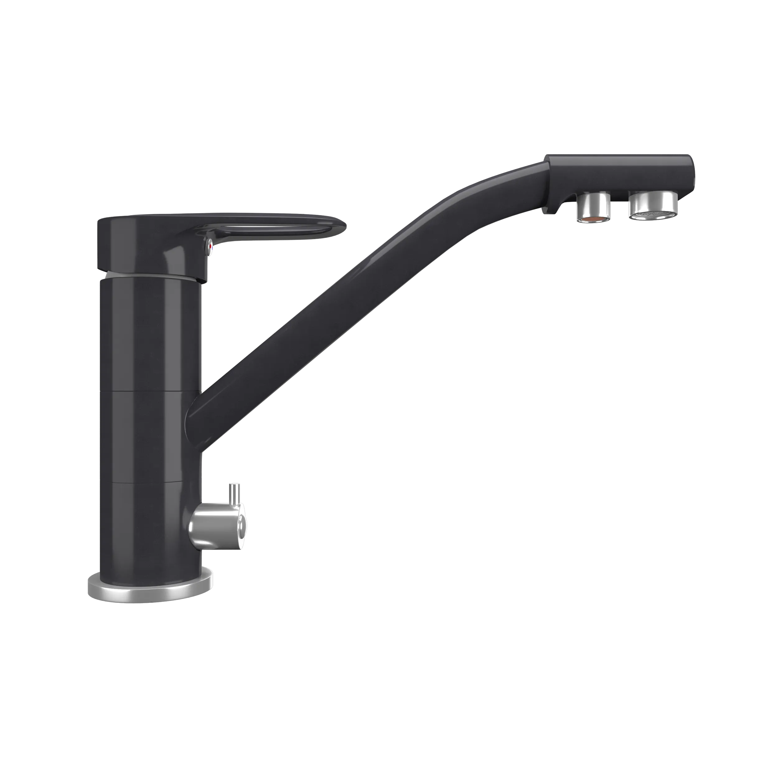 Кухонный смеситель MAUNFELD MFQT-10 Темно-серый