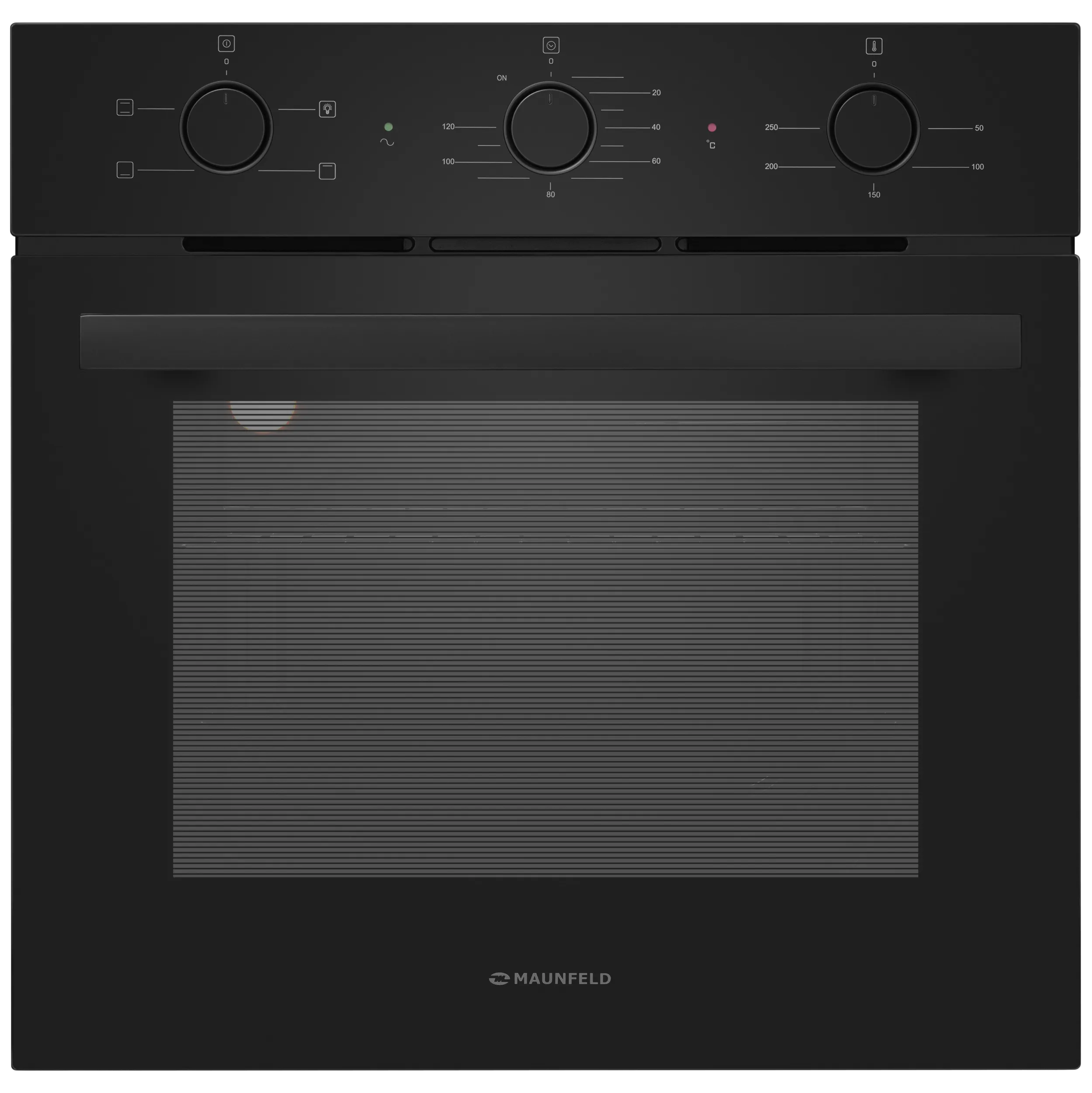 Шкаф духовой электрический MAUNFELD AEOC604 Черный/черная фурнитура