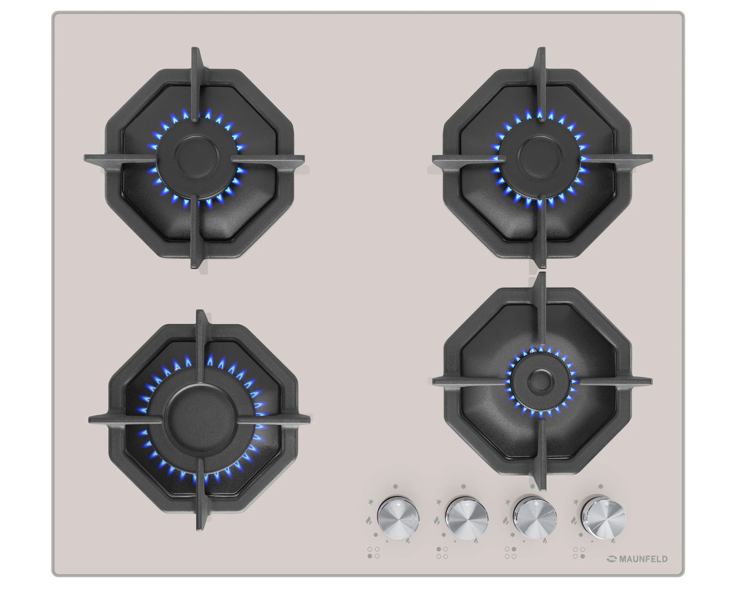 Газовая варочная панель MAUNFELD EGHG.64.2C Бежевый