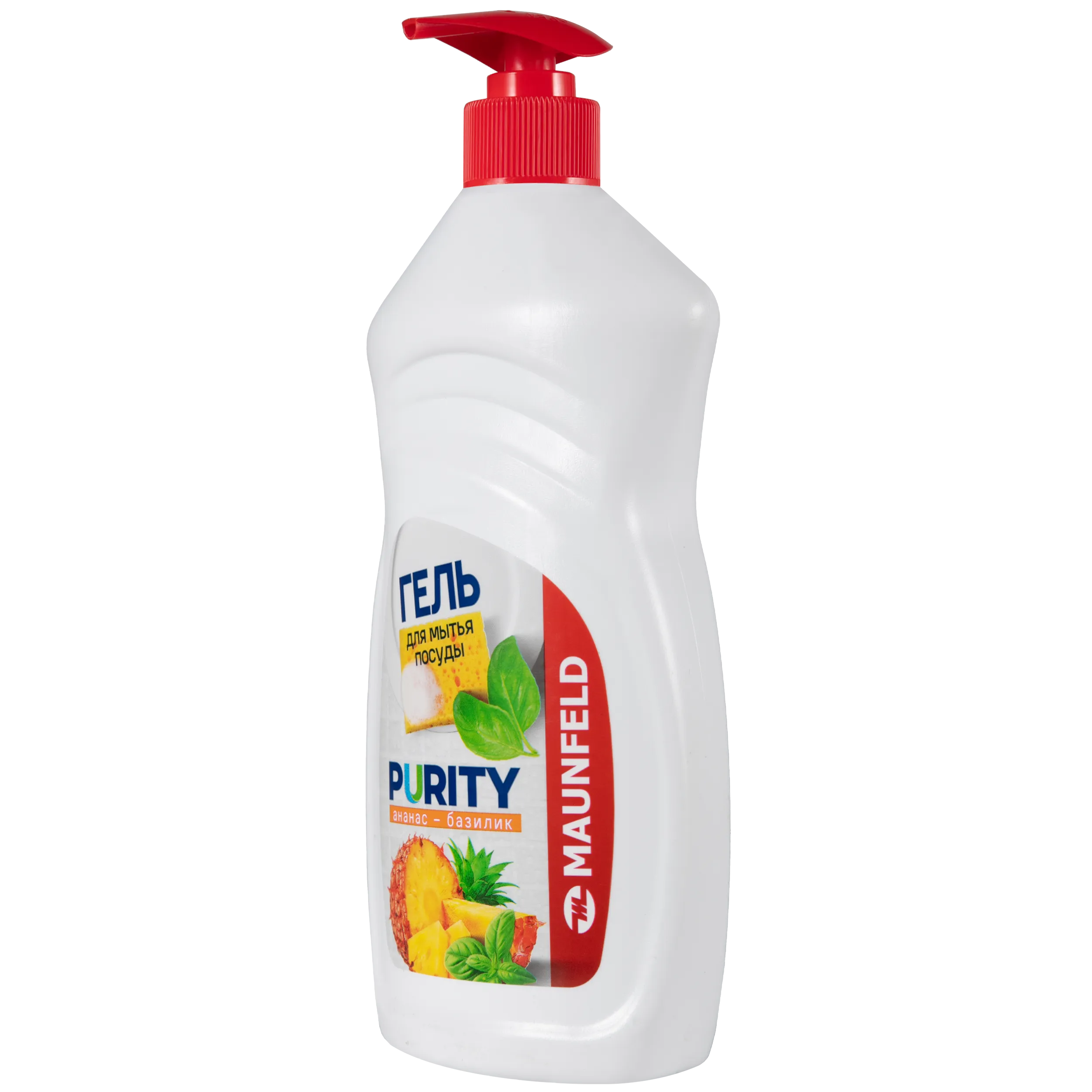 Гель для мытья посуды Maunfeld Purity Ананас и базилик 450г MDL450PD с дозатором Гель для мытья посуды Maunfeld Purity Ананас и базилик 450г MDL450PD с дозатором