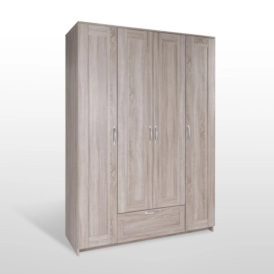 2.02.01.490.3 СИРИУС шкаф 4 двери и 1 ящик 156х59х220 сонома RU 2.02.01.490.3 СИРИУС шкаф 4 двери и 1 ящик 156х59х220 сонома RU