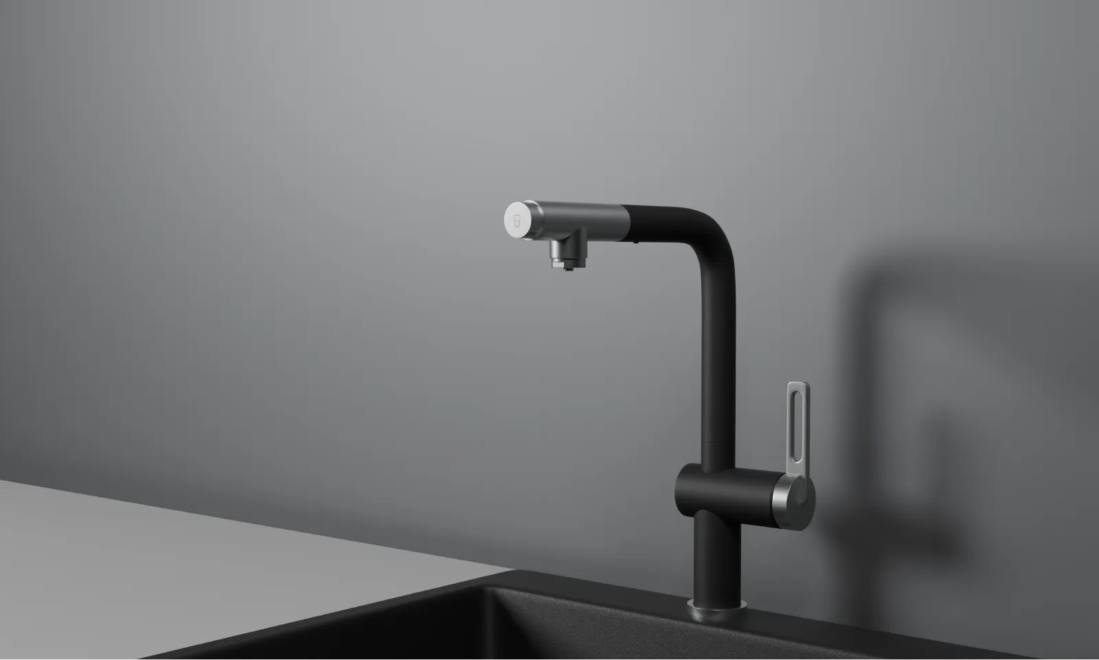 GR-8169, ТУРМАЛИН, СМЕСИТЕЛЬ КУХОННЫЙ С ВЫДВИЖНЫМ ИЗЛИВОМ