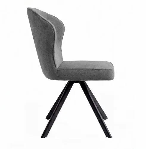 Стул DikLine 238 поворотный BL13 серый, ножки черные