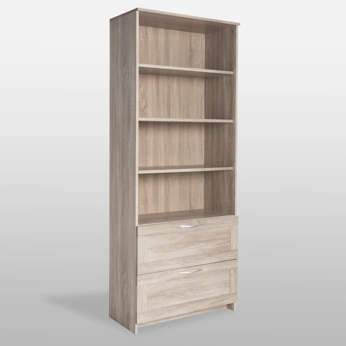 2.02.07.110.3 СИРИУС стеллаж 2 ящика 78х190 сонома RU 2.02.07.110.3 СИРИУС стеллаж 2 ящика 78х190 сонома RU