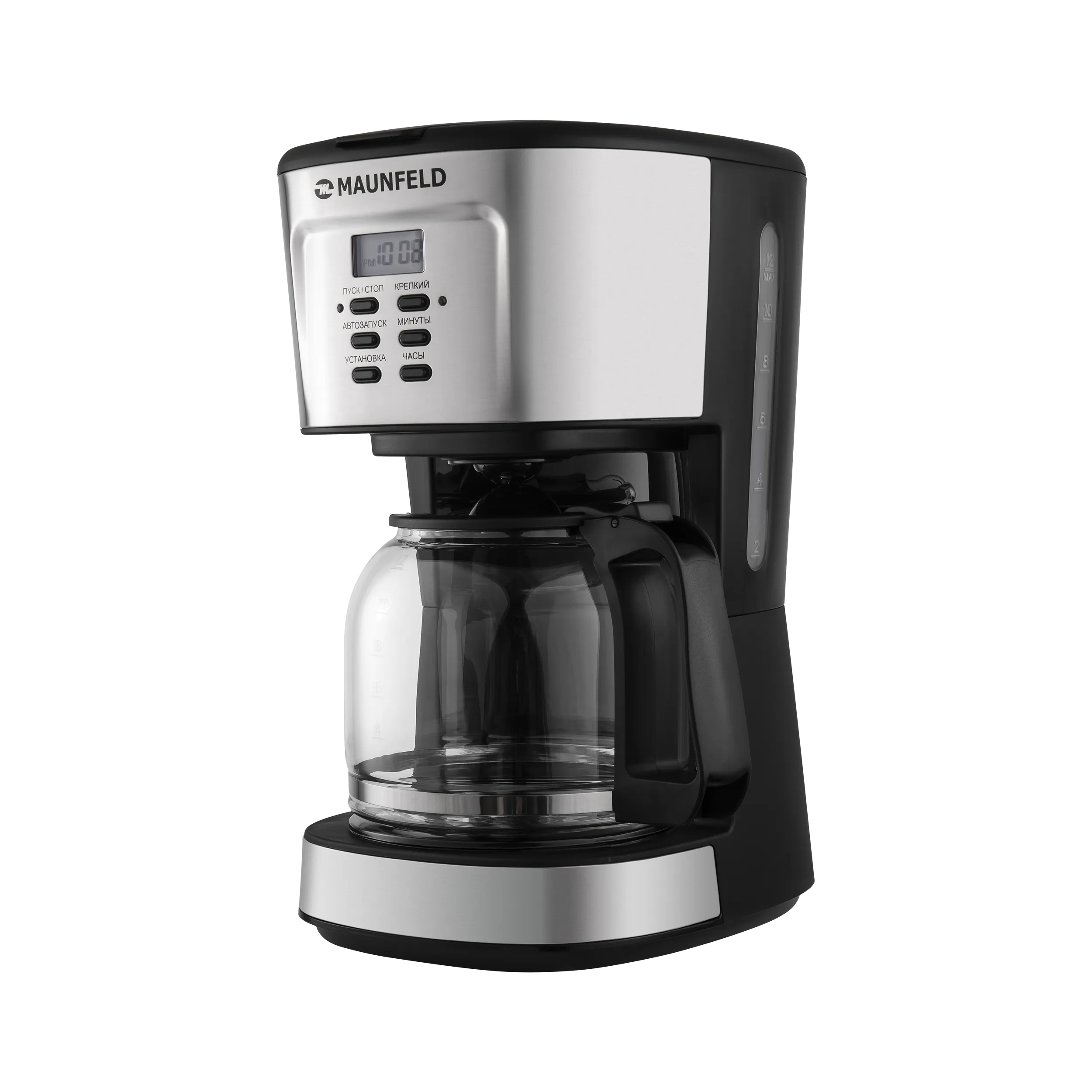Кофеварка капельного типа MAUNFELD MF-722S Нержавеющая сталь