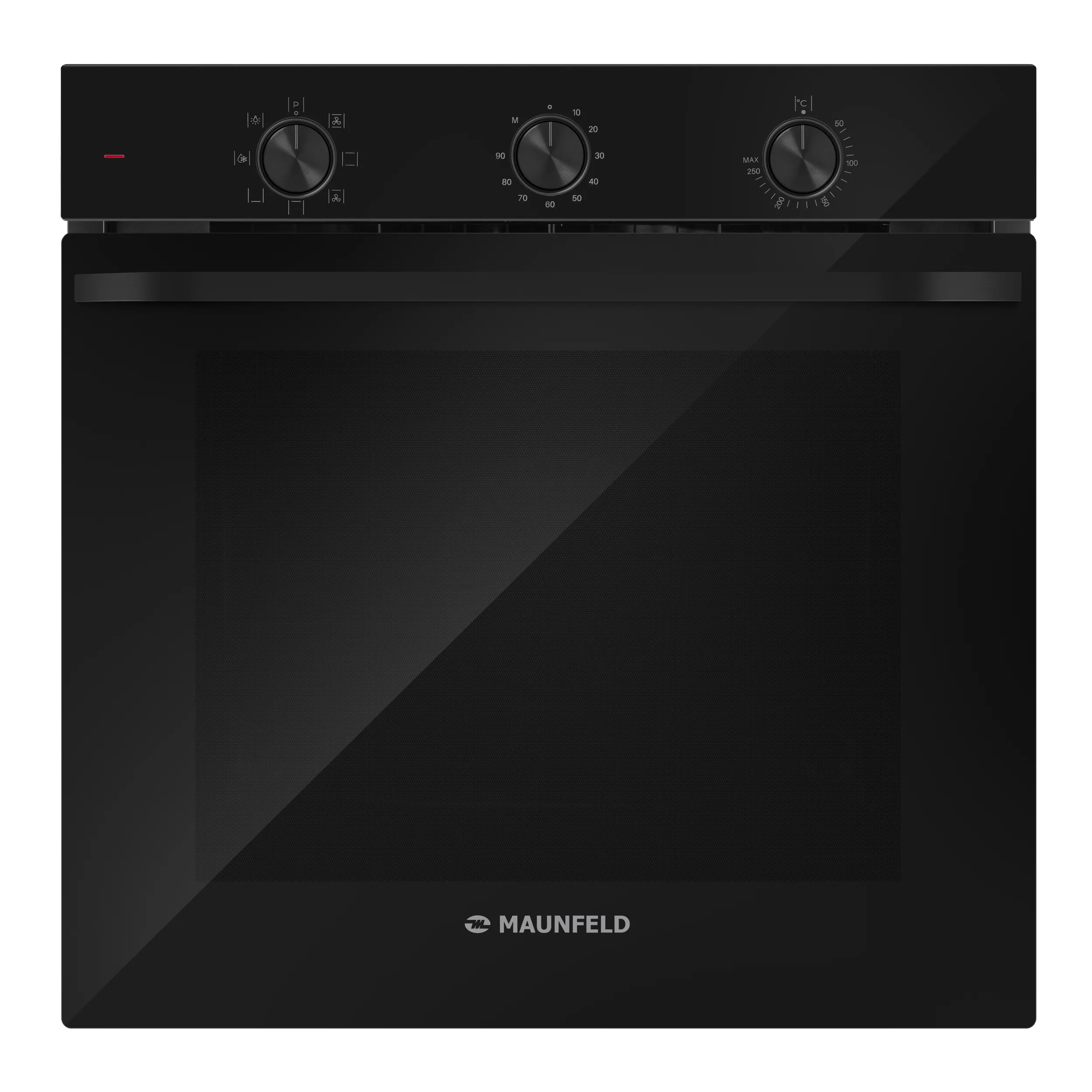 Шкаф духовой электрический MAUNFELD FEOF7871 Черный/черная фурнитура