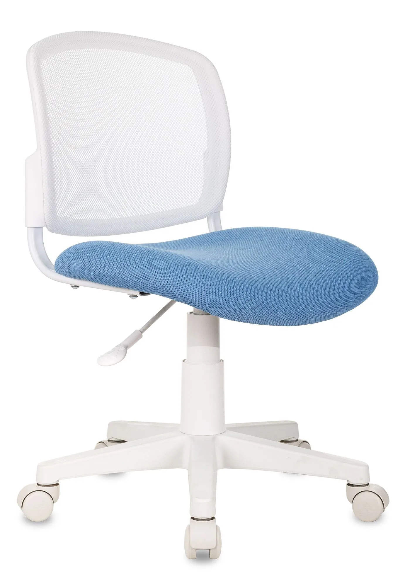 Кресло детское Бюрократ CH-W296NX белый TW-15 сиденье голубой 26-24 сетка/ткань крестов. пластик пластик белый Кресло детское Бюрократ CH-W296NX белый TW-15 сиденье голубой 26-24 сетка/ткань крестов. пластик пластик белый