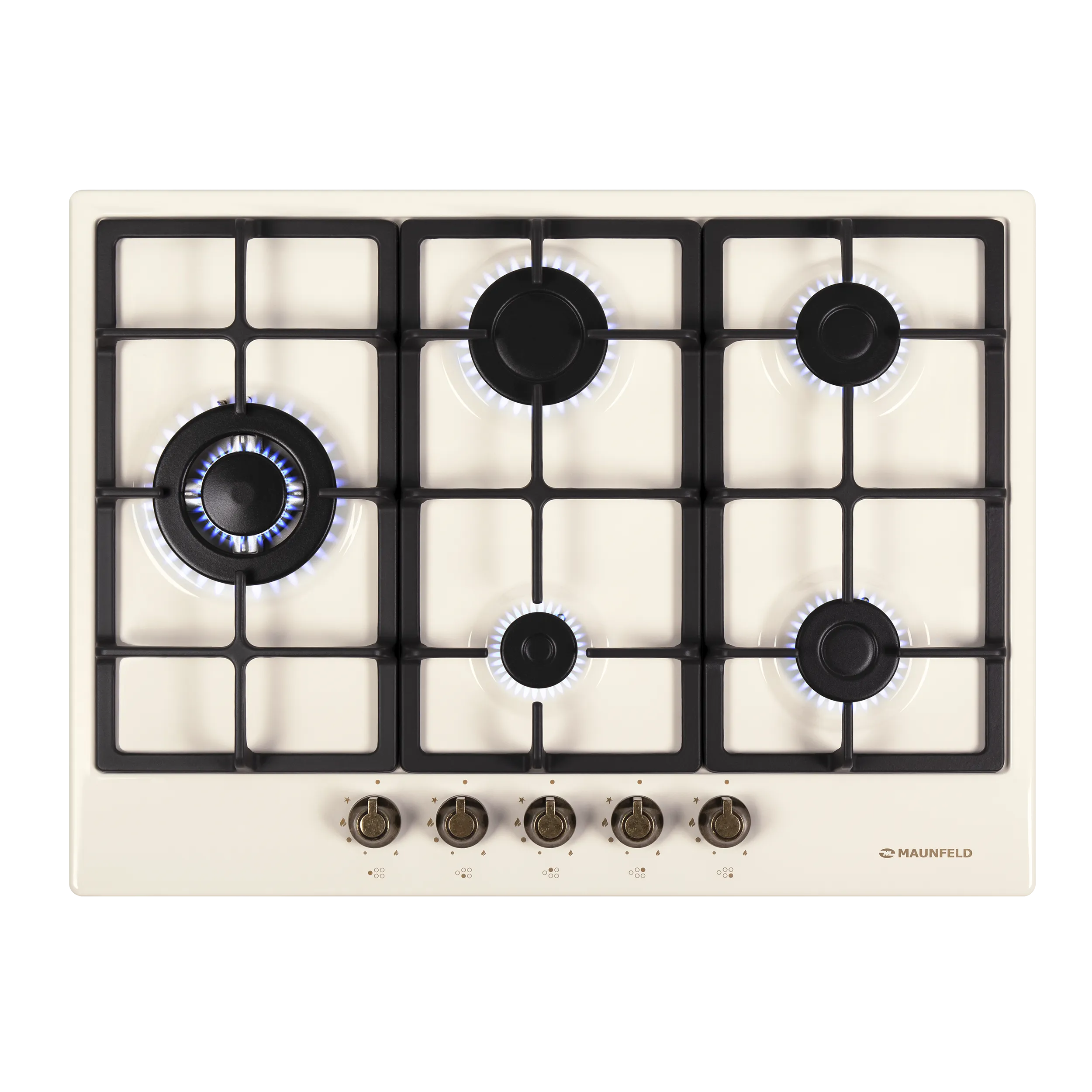 Газовая варочная панель MAUNFELD EGHE.75.33CR\G Бежевый