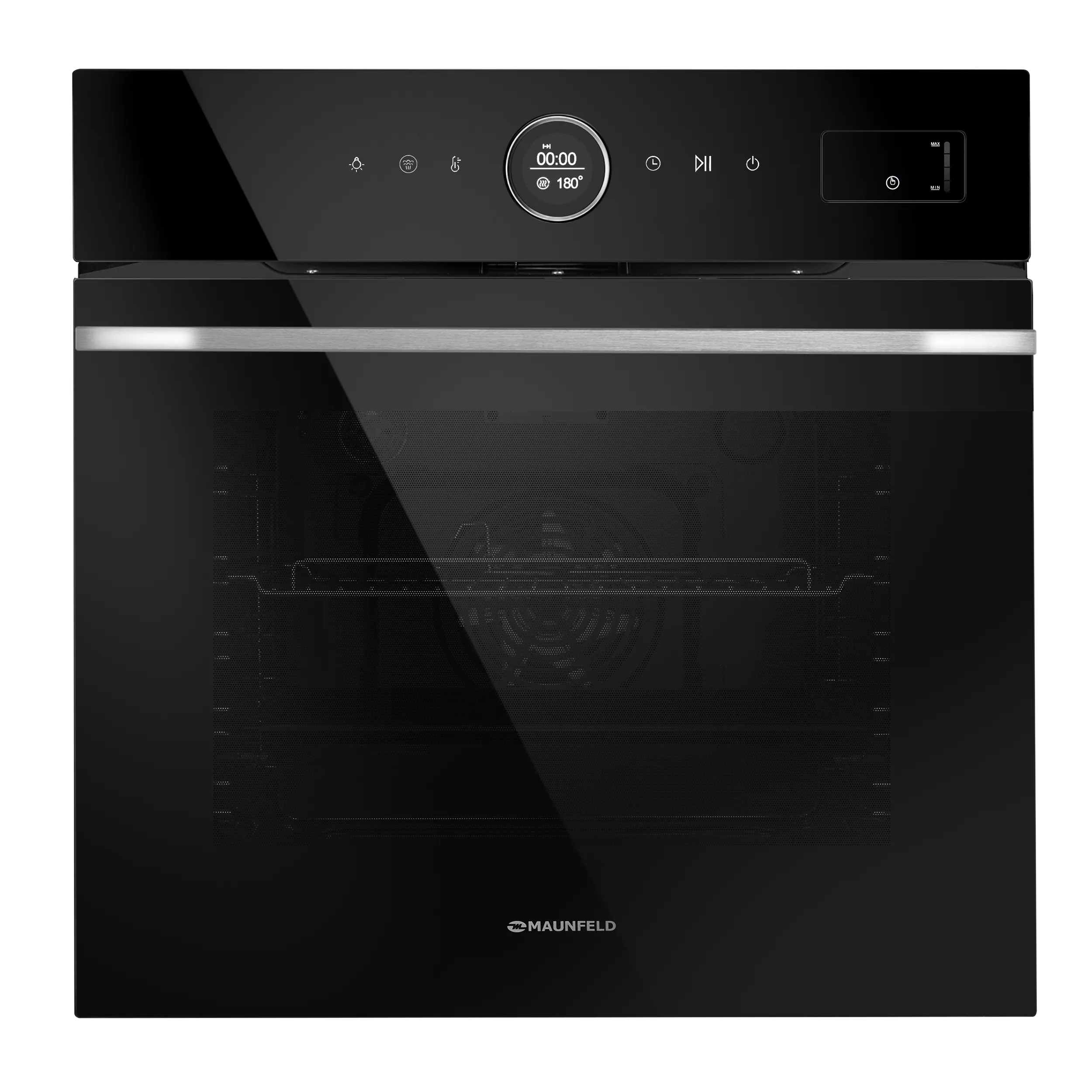 Шкаф духовой электрический с паром MAUNFELD EOEH7617STB Черный