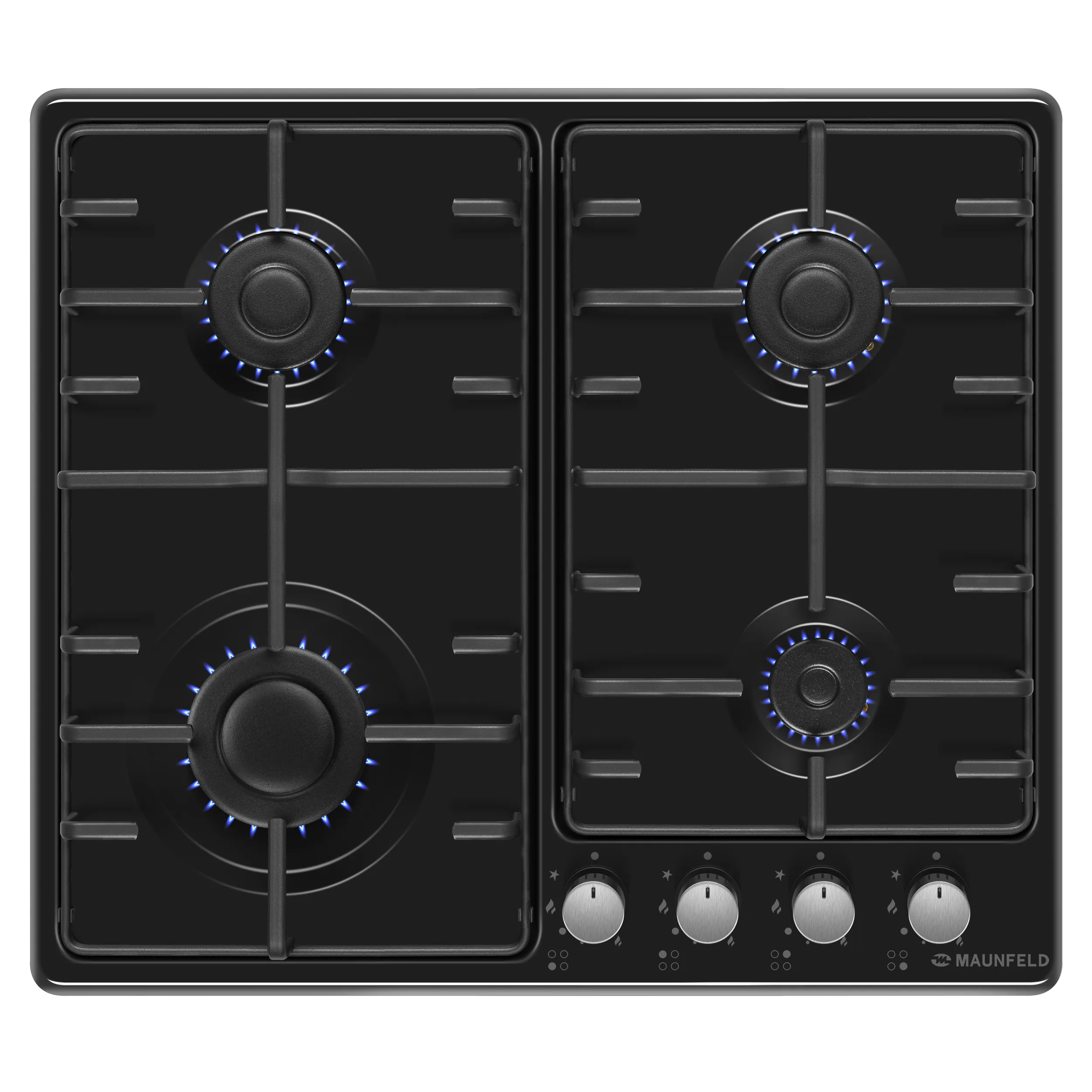 Газовая варочная панель MAUNFELD EGHE.64.3STS-EB/G Черный