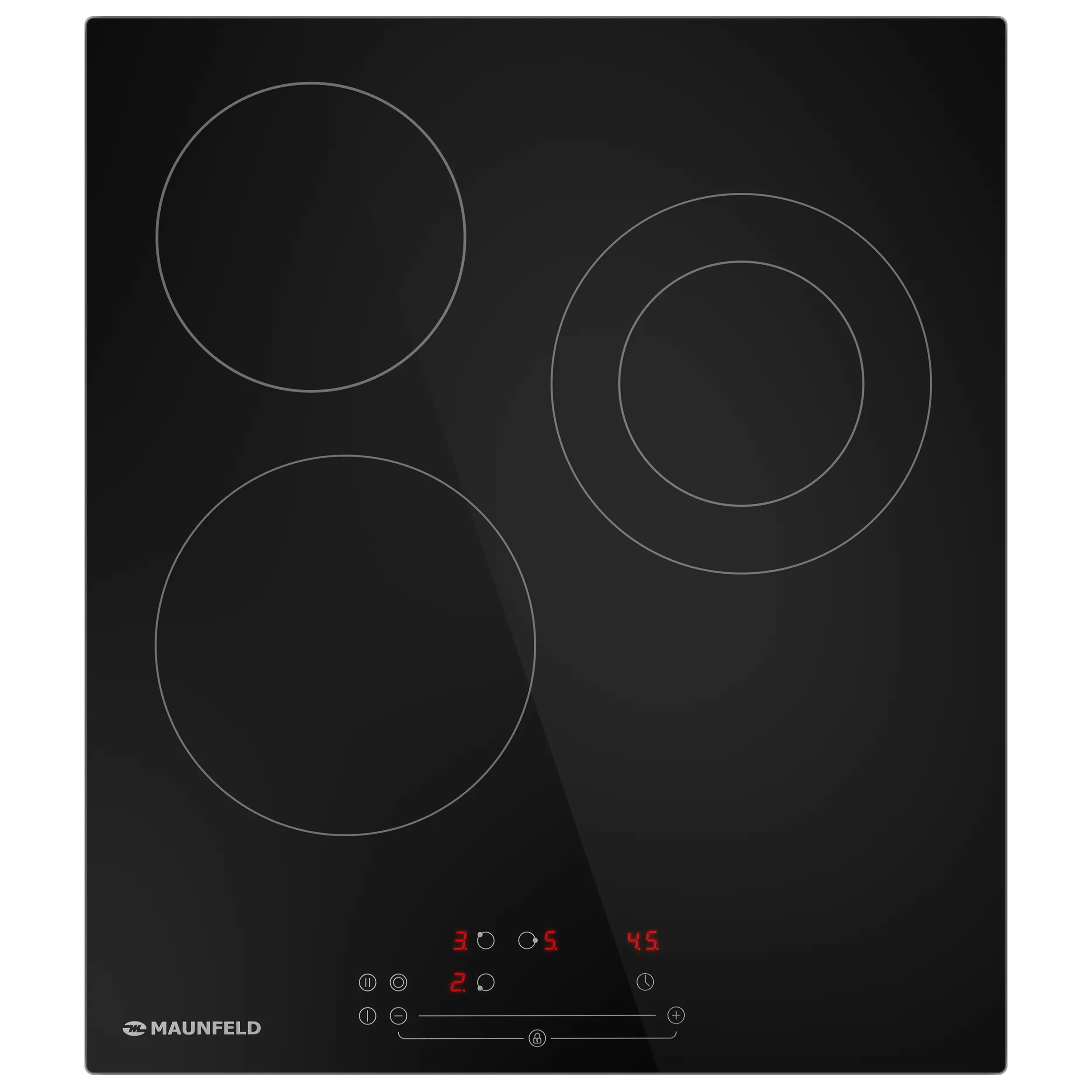 Электрическая варочная панель MAUNFELD EVCE.453.D-BK Черный Электрическая варочная панель MAUNFELD EVCE.453.D-BK Черный