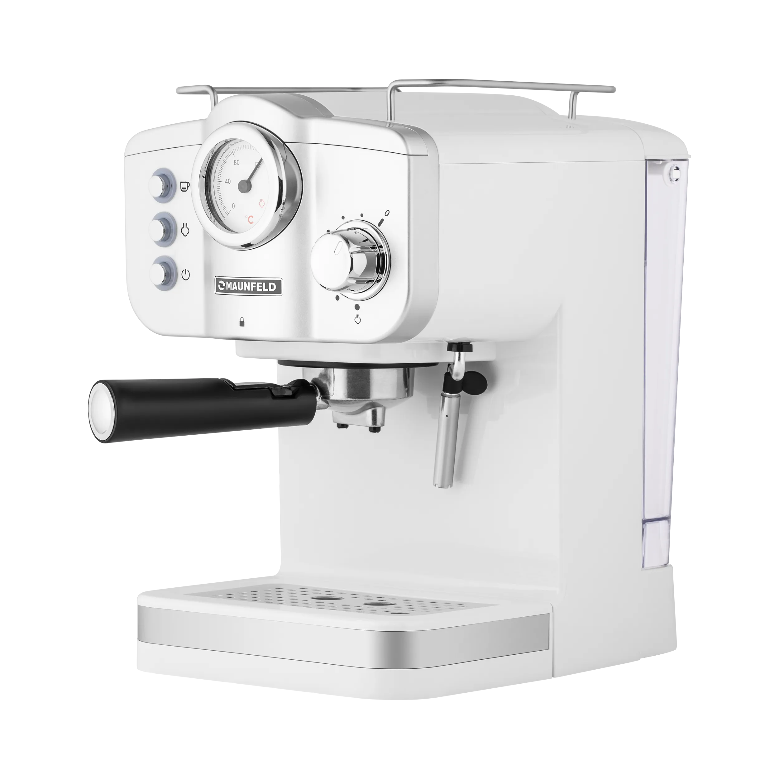 Кофемашина рожкового типа MAUNFELD MF-735WH PRO Белый Кофемашина рожкового типа MAUNFELD MF-735WH PRO Белый