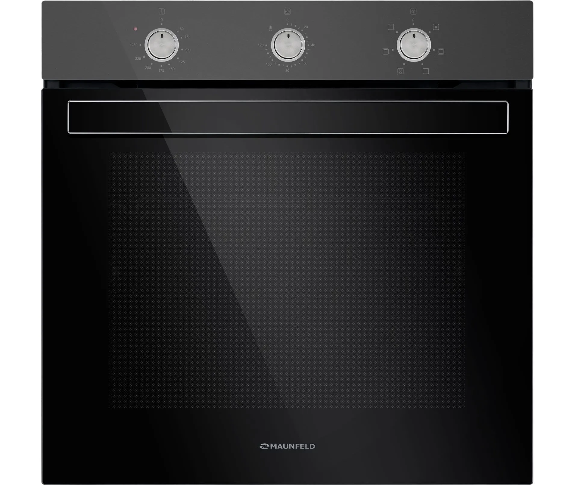 Шкаф духовой электрический MAUNFELD EOEF.766 Черная нержавеющая сталь