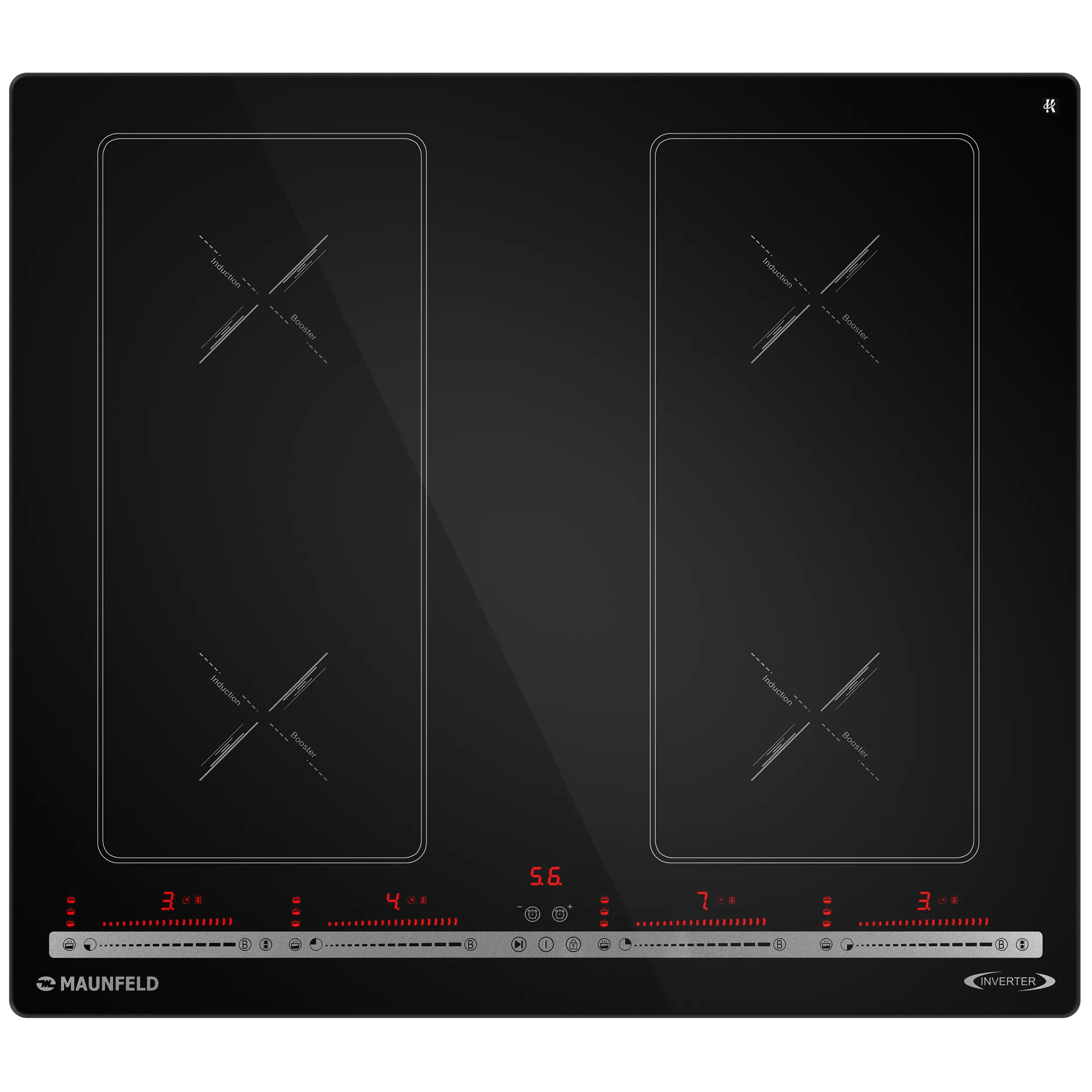 Индукционная варочная панель MAUNFELD CVI594SB2A Inverter Черный