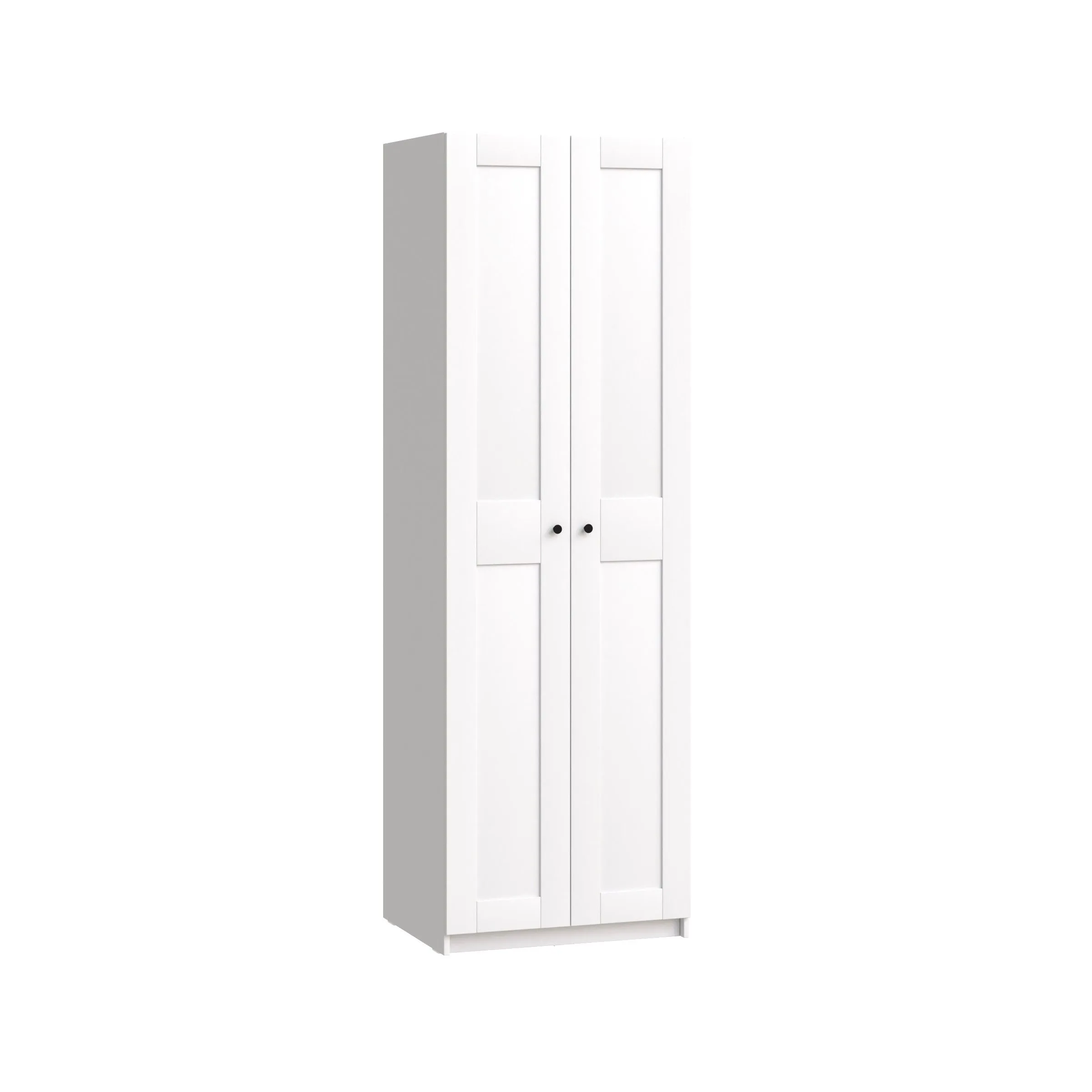 2.06.01.030.1 МАКС шкаф 2 двери 75х61х233 белый RU 2.06.01.030.1 МАКС шкаф 2 двери 75х61х233 белый RU