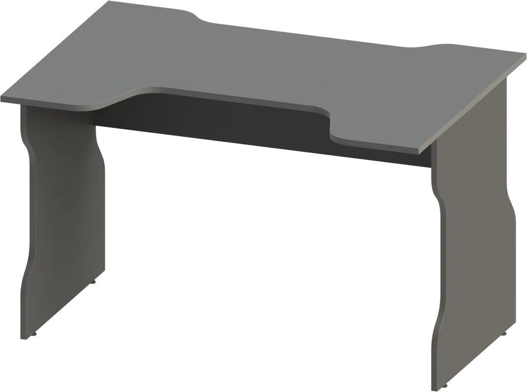 S00555 ВАРДИГ К1 стол компьютерный 120x75x82, антрацит/серебристый