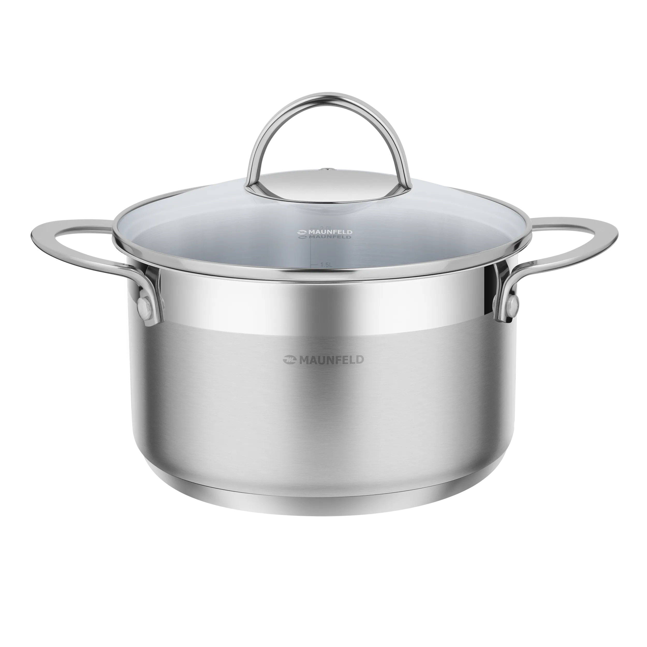 Кастрюля MAUNFELD GERDA MCS25S07 из нержавеющей стали со стеклянной крышкой, 18 см, 2,5 л. Нержавеющая сталь Кастрюля MAUNFELD GERDA MCS25S07 из нержавеющей стали со стеклянной крышкой, 18 см, 2,5 л. Нержавеющая сталь