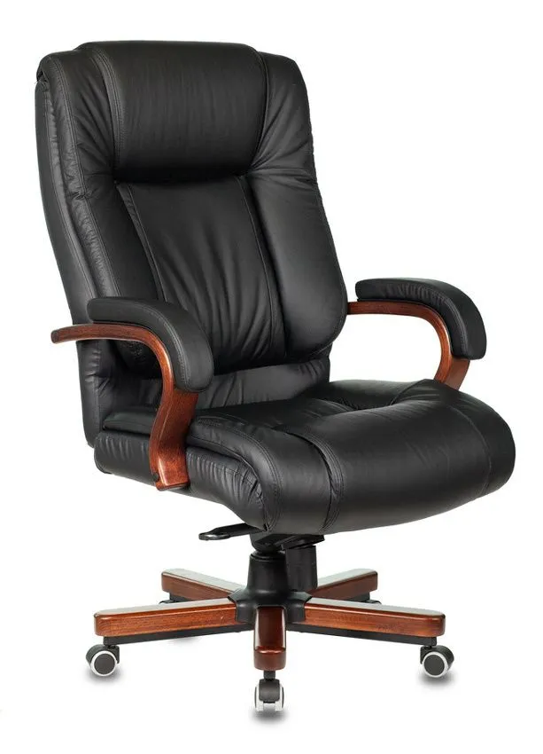 Кресло руководителя Бюрократ T-9925WALNUT черный кожа/иск.кожза крестов. металл/дерево Кресло руководителя Бюрократ T-9925WALNUT черный кожа/иск.кожза крестов. металл/дерево