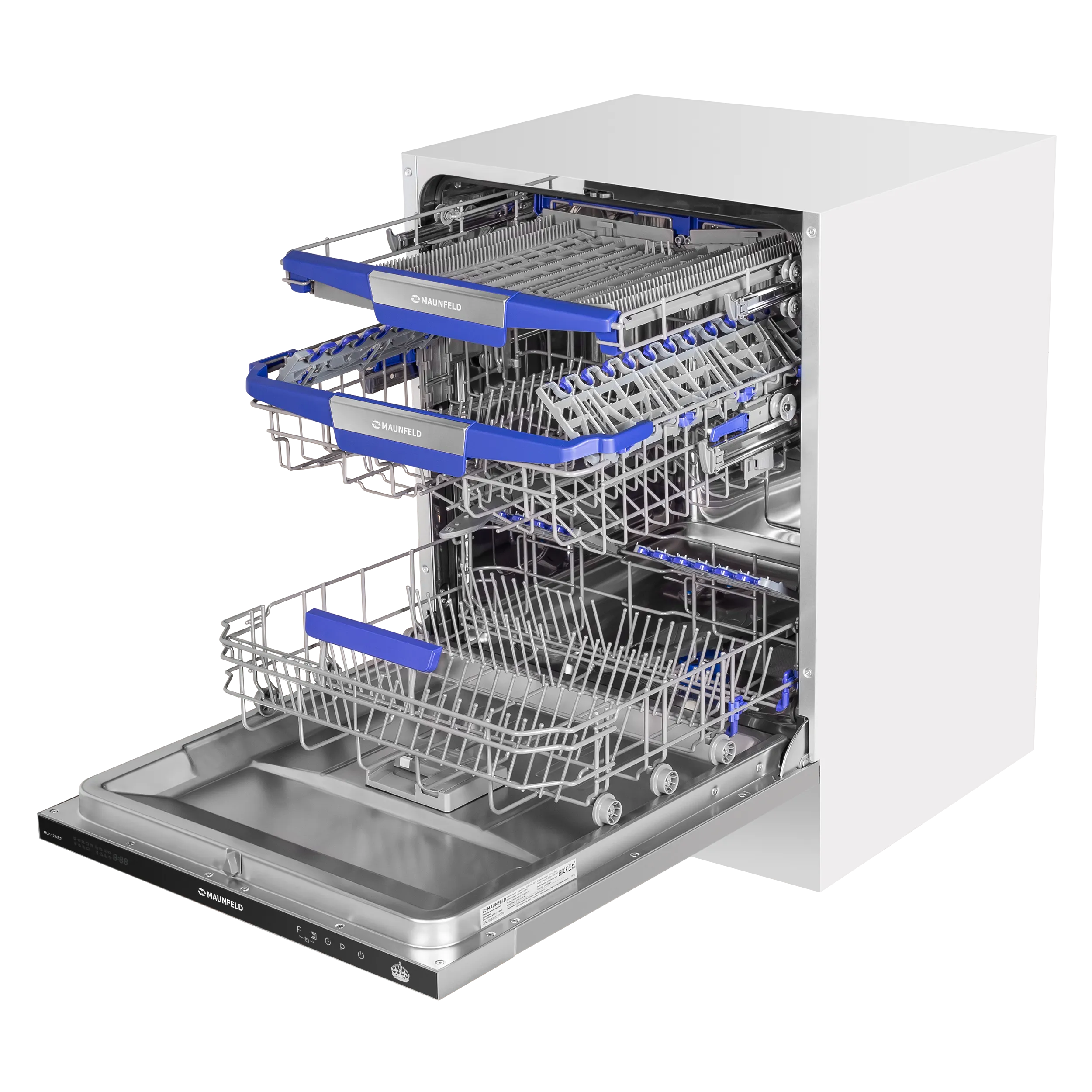 Посудомоечная машина с авто-открыванием MAUNFELD MLP-12IMRO Нержавеющая сталь