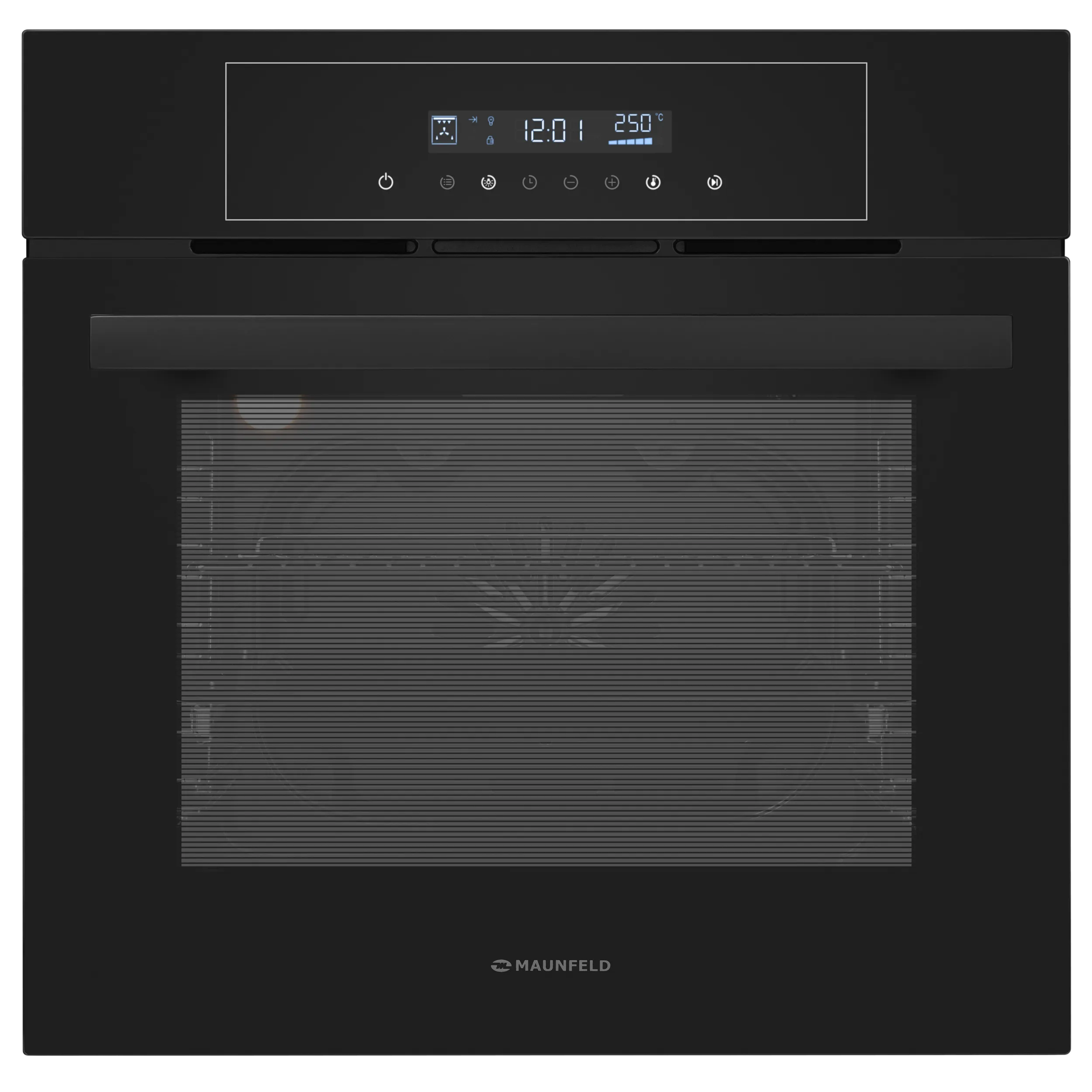 Шкаф духовой электрический MAUNFELD AEOD6063 Черный/черная фурнитура