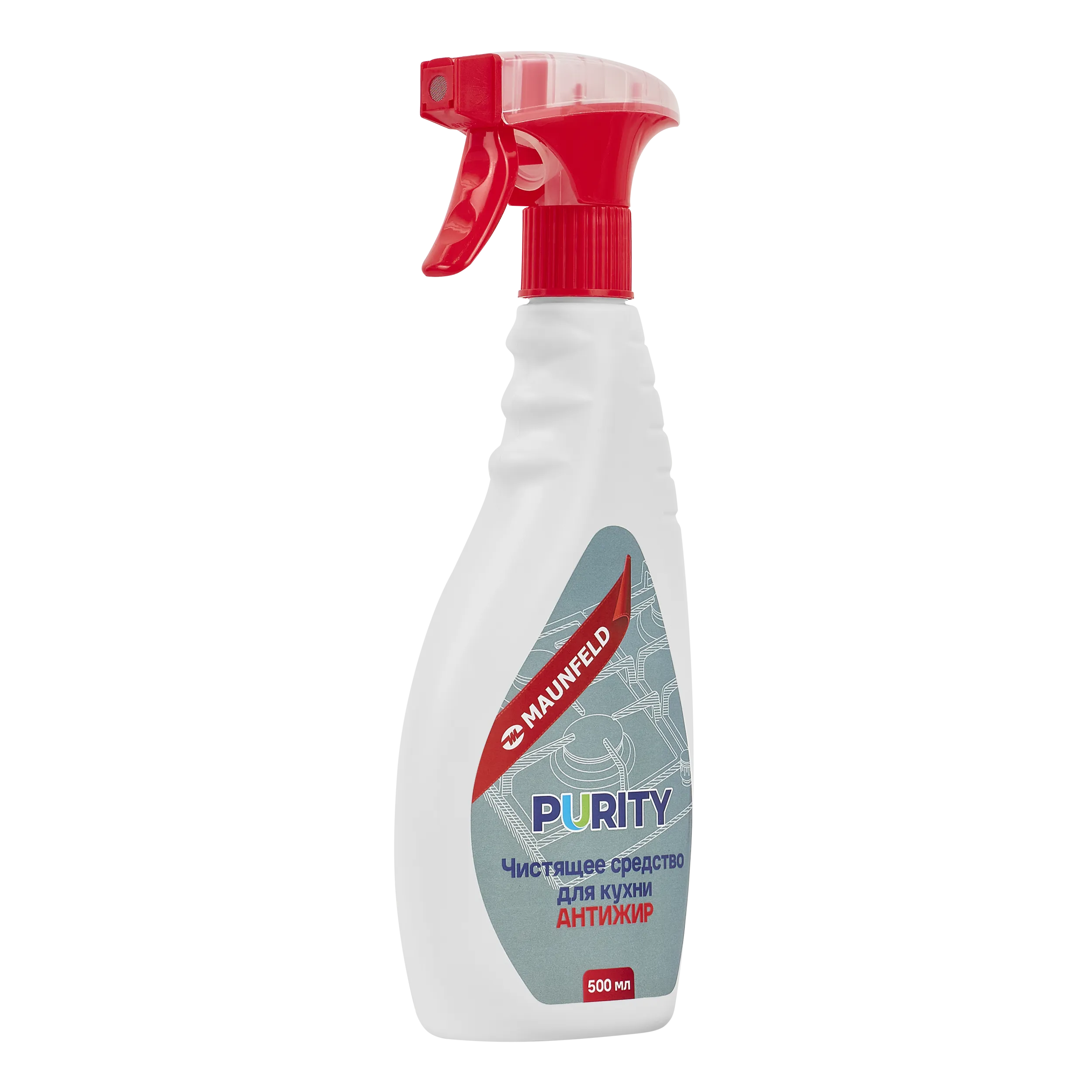 Чистящее средство для кухни Антижир Maunfeld Purity 500мл MDC500KE Чистящее средство для кухни Антижир Maunfeld Purity 500мл MDC500KE