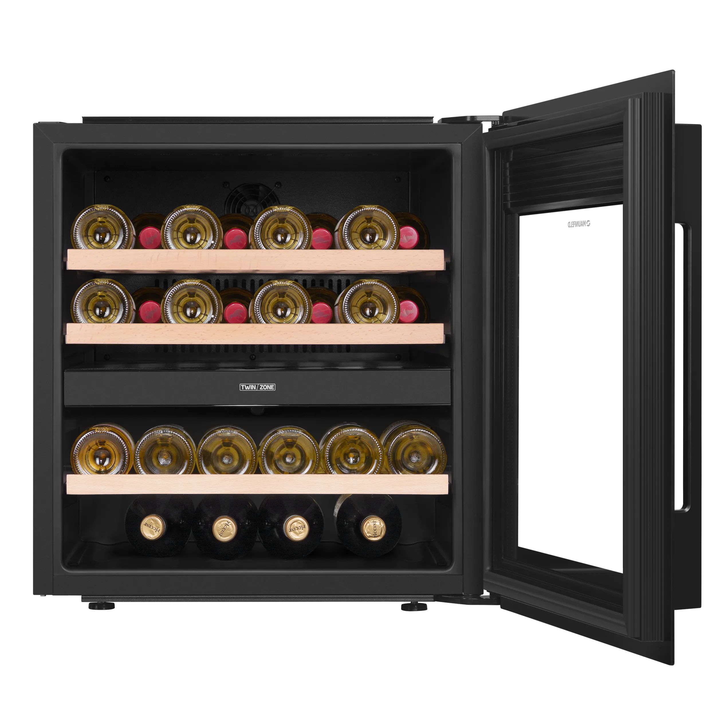 Винный шкаф встраиваемый MAUNFELD MBWC-92DM36 Черный