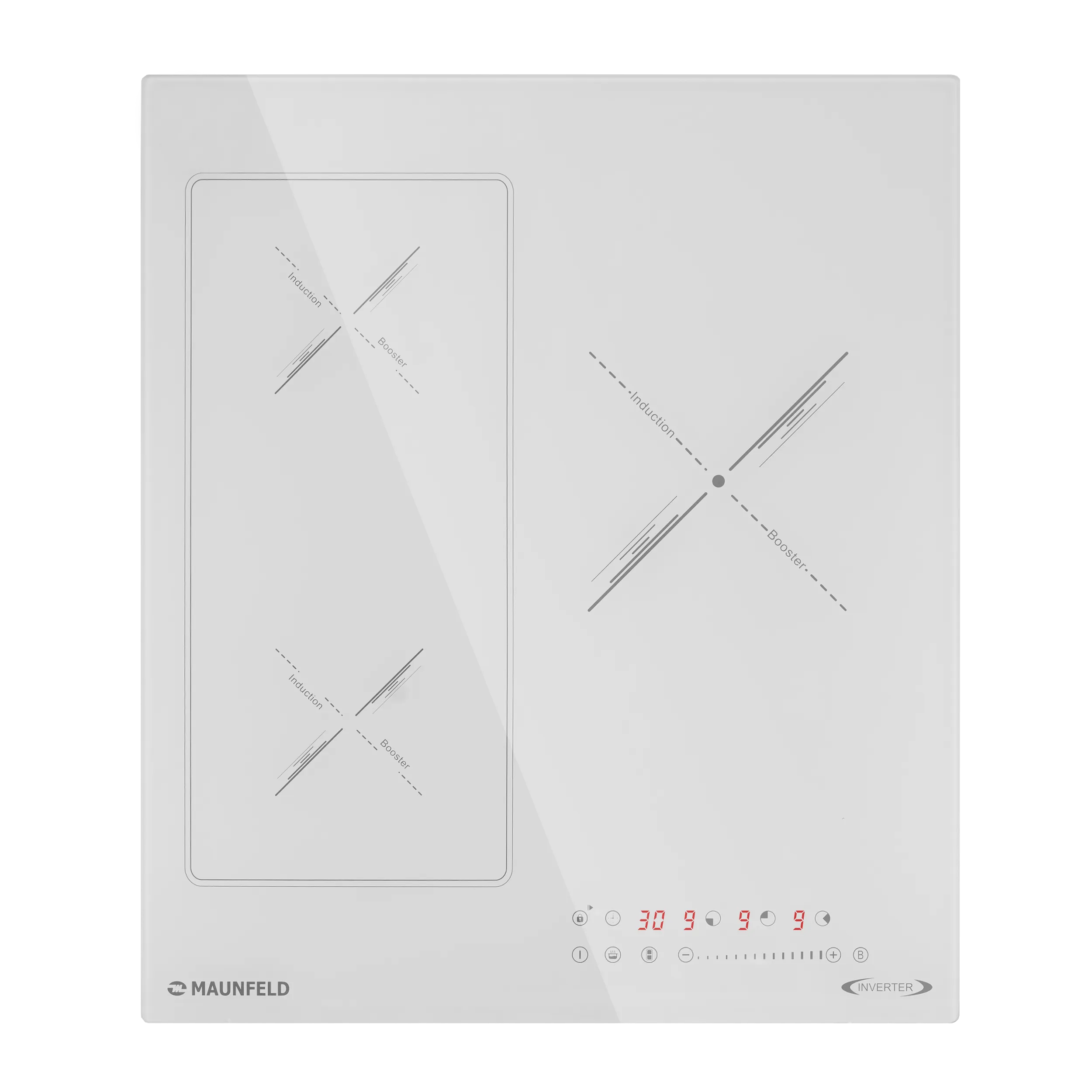 Индукционная варочная панель MAUNFELD CVI453SBA Inverter Белый