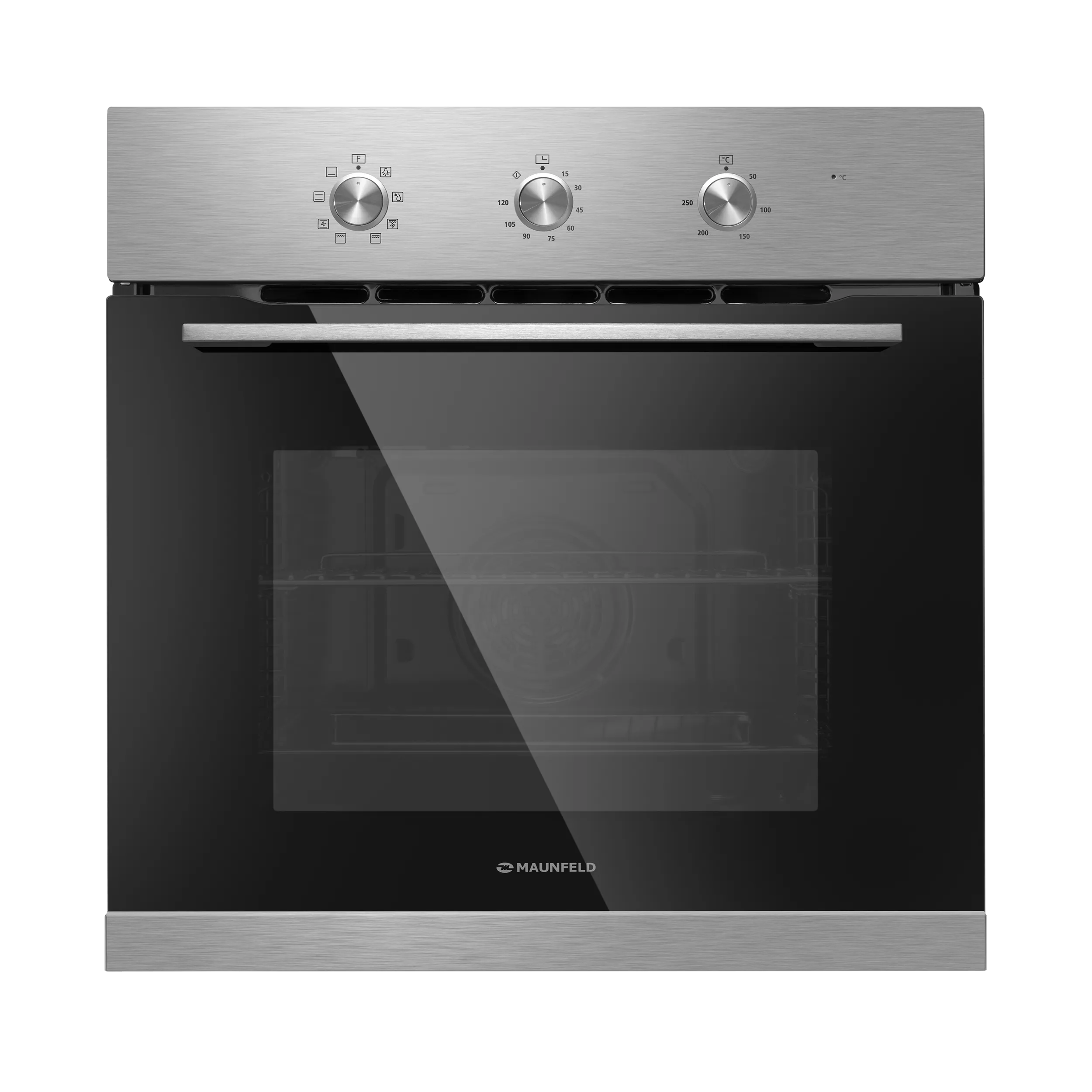 Шкаф духовой электрический MAUNFELD MEOC708P Нержавеющая сталь