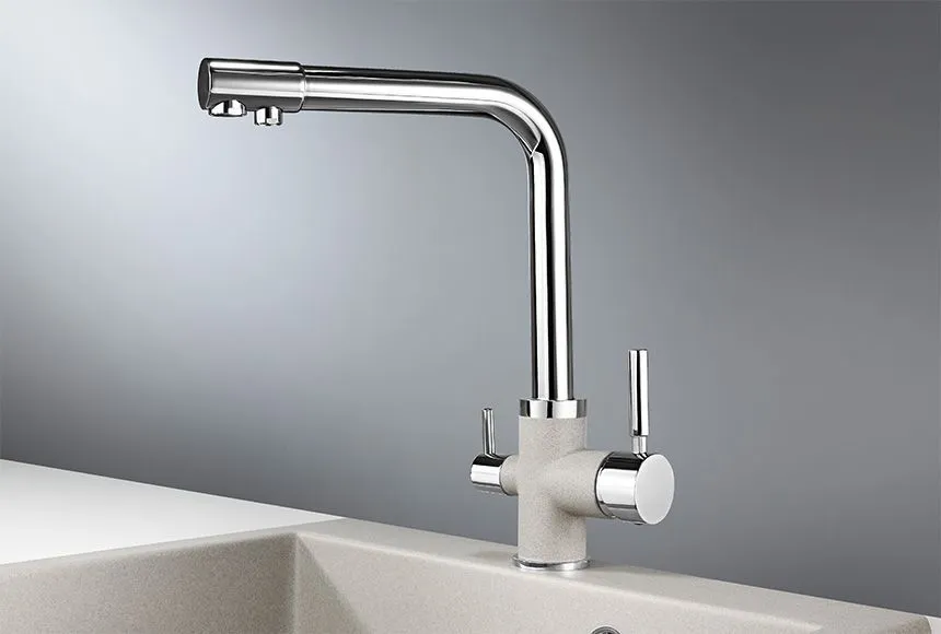 3015, XРОМ/БАЗАЛЬТ, СМЕСИТЕЛЬ КУХОННЫЙ 3015, XРОМ/БАЗАЛЬТ, СМЕСИТЕЛЬ КУХОННЫЙ