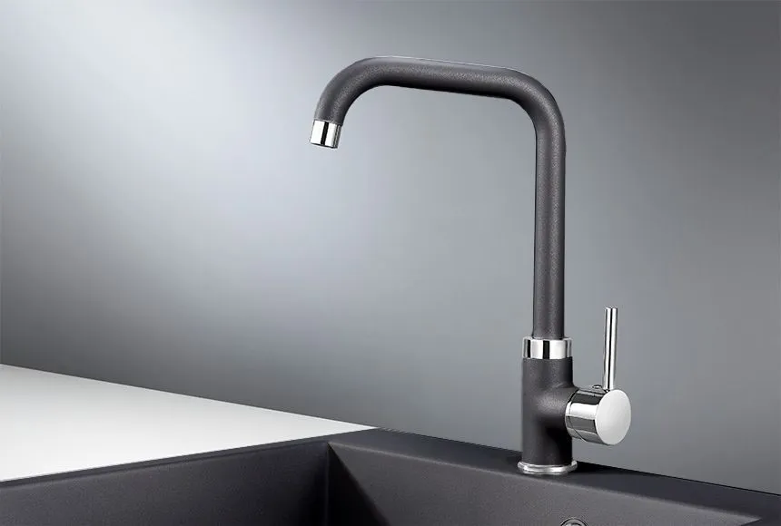 0041, ШВАРЦ (чёрный металлик), СМЕСИТЕЛЬ КУХОННЫЙ 0041, ШВАРЦ (чёрный металлик), СМЕСИТЕЛЬ КУХОННЫЙ